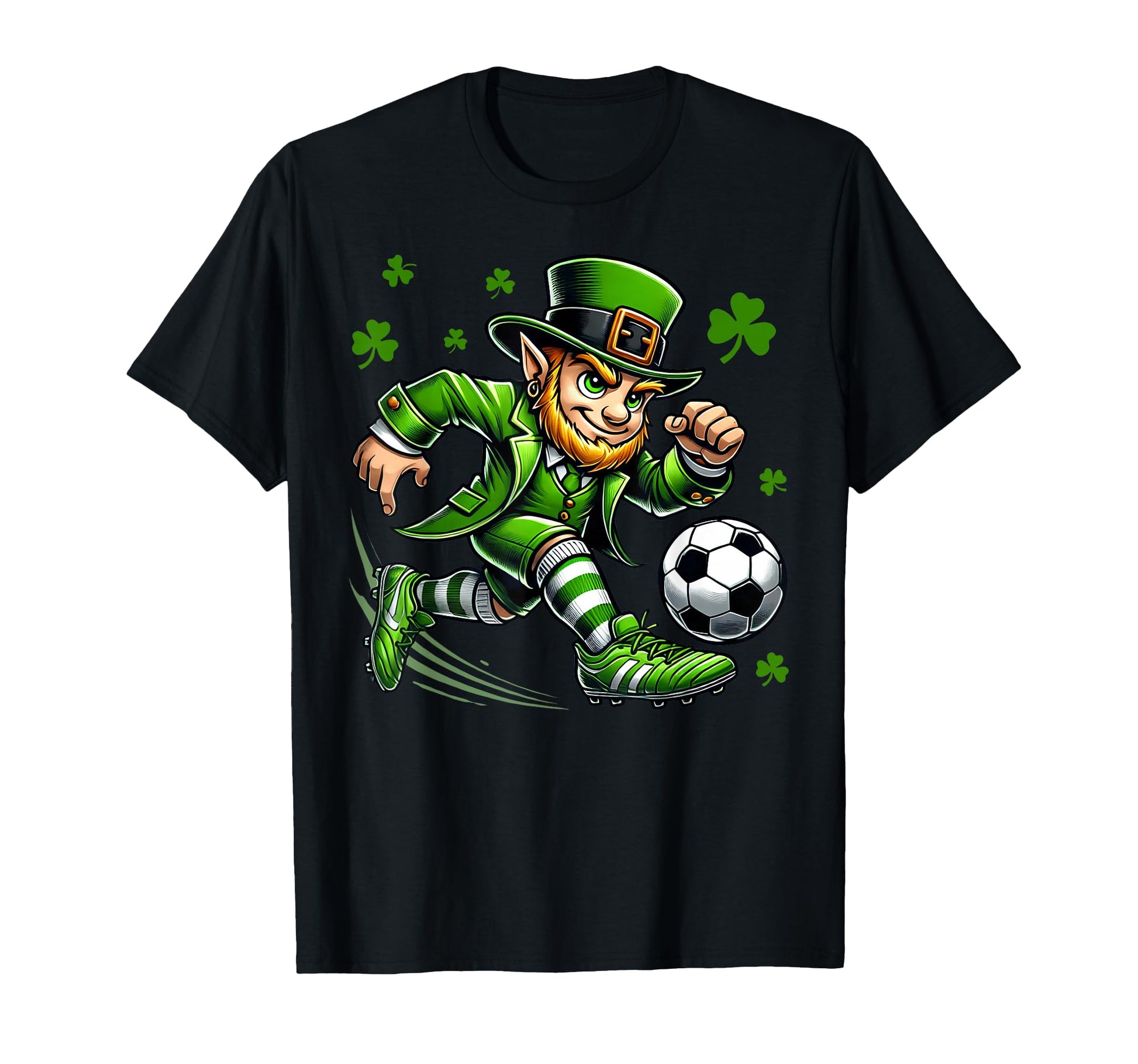 St Patricks Day Sports Leprechaun T-Shirt - Minimalist Print Unisex - T-Shirt, Sweatshirt, Hoodie