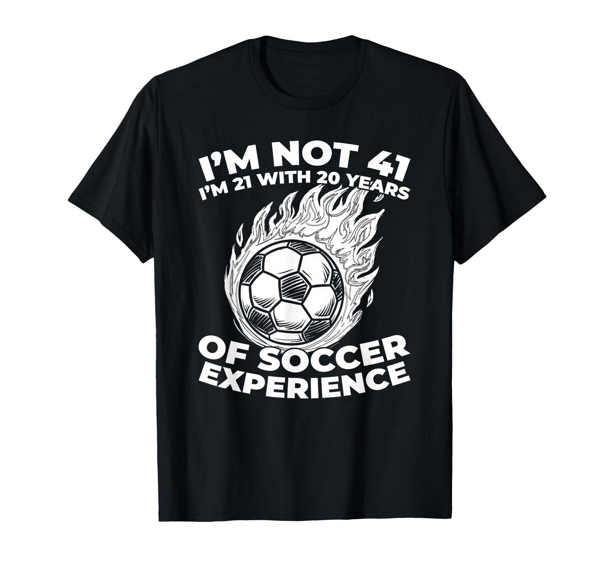 41 Years Old Team Player Sports Soccer T-Shirt - Graphic Print for Adults - T-Shirt, Sweatshirt, Hoodie