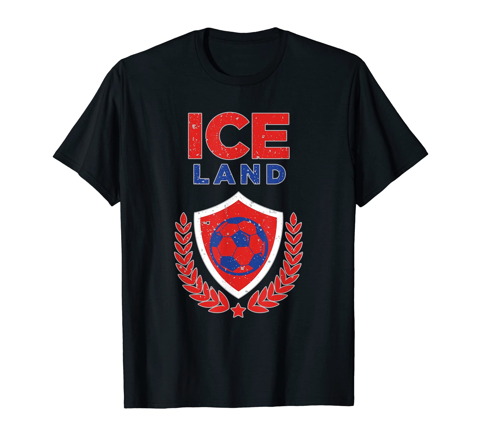 Iceland Soccer 2018 Icelandic Flag T-Shirt - Custom Art Print Men Women - T-Shirt, Sweatshirt, Hoodie