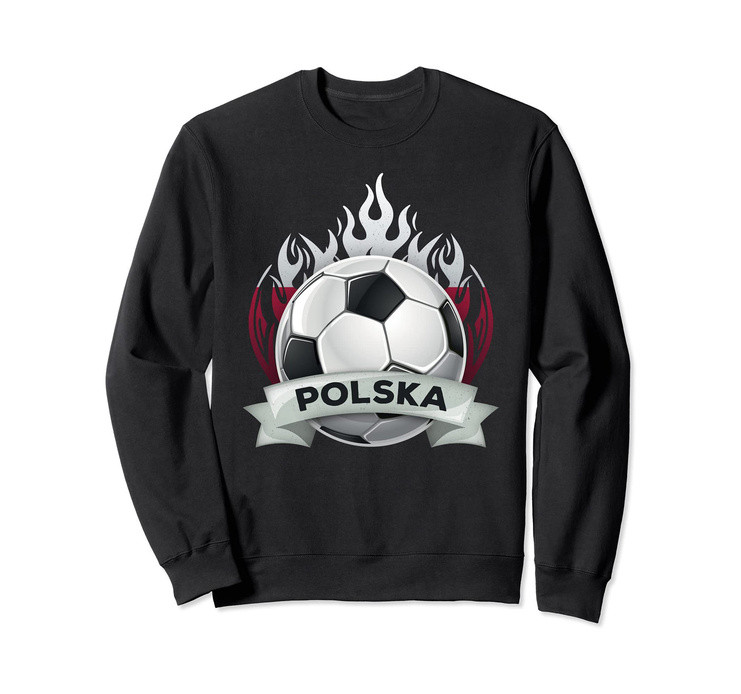 Polska Poland Soccer Jersey Sweatshirt - Casual Everyday Wear for Adults - T-Shirt, Sweatshirt, Hoodie
