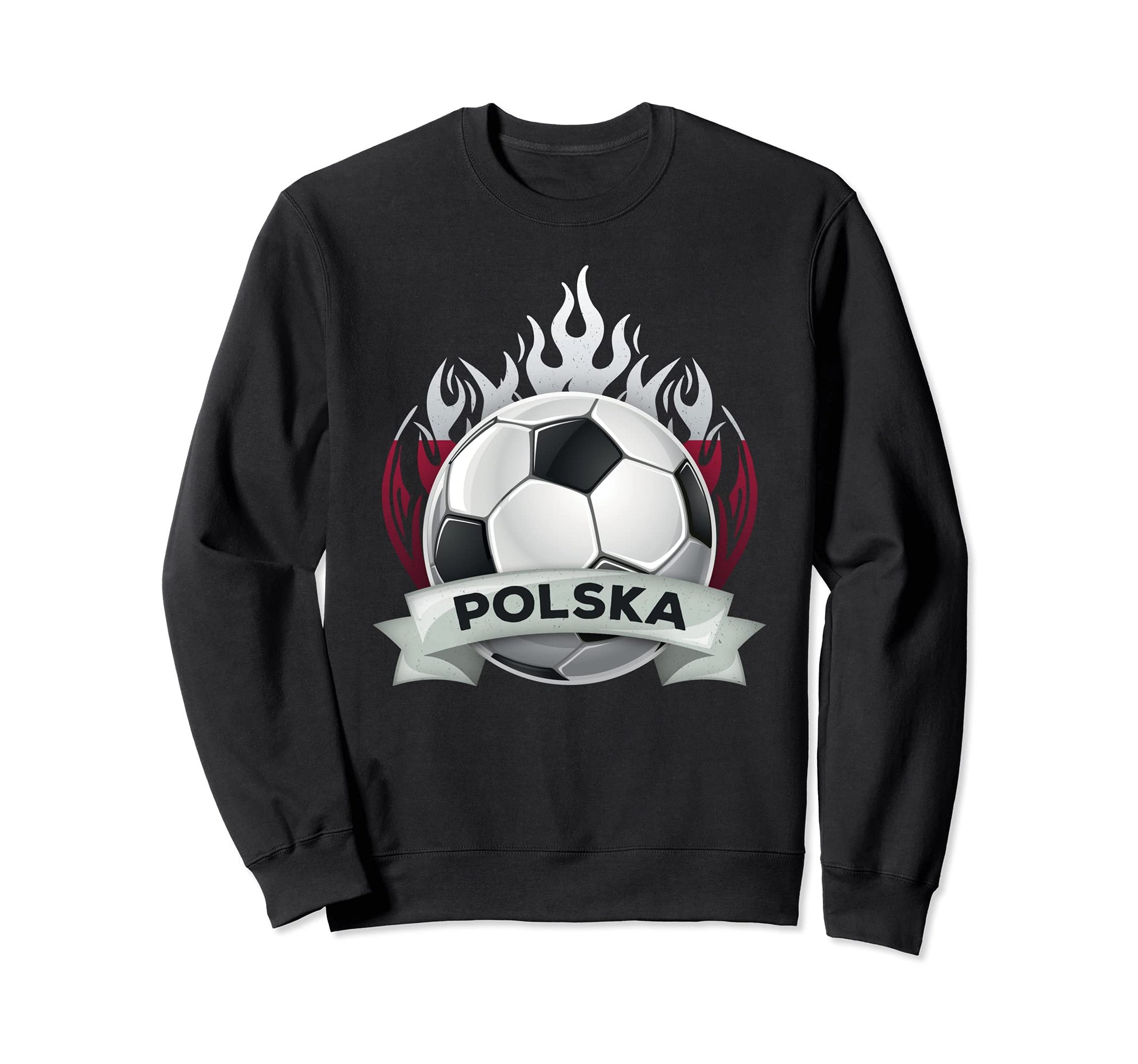 Polska Poland Soccer Jersey Sweatshirt - Casual Everyday Wear for Adults - T-Shirt, Sweatshirt, Hoodie