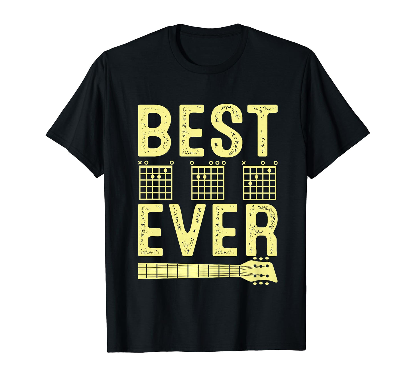 Best Dad Ever Guitar Fathers Day T-Shirt - Graphic Print Men Women - T-Shirt, Sweatshirt, Hoodie