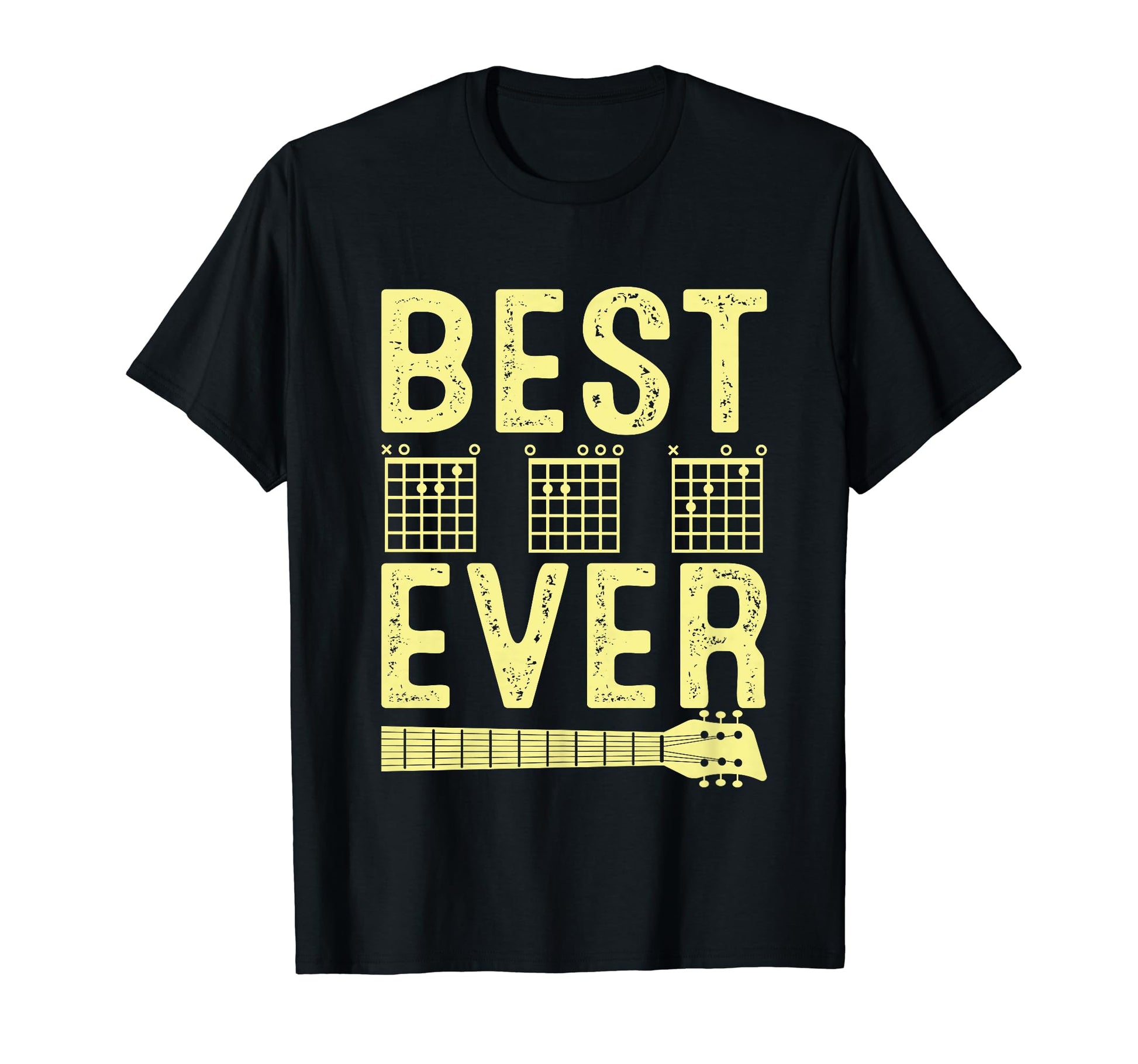 Best Dad Ever Guitar Fathers Day T-Shirt - Graphic Print Men Women - T-Shirt, Sweatshirt, Hoodie