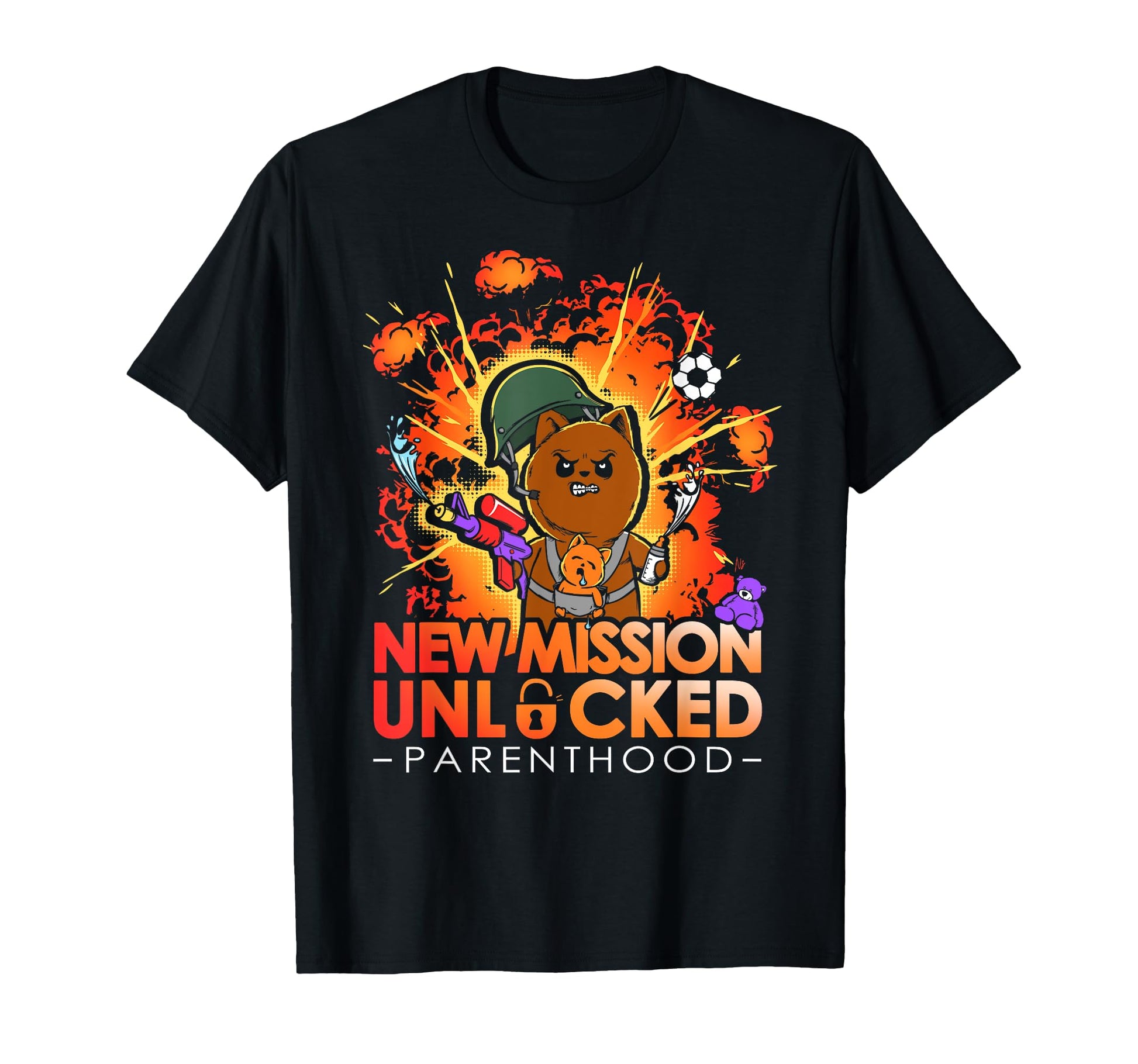 Video Gamer Dad New Mission Unlocked T-Shirt - Novelty Apparel Men Women - T-Shirt, Sweatshirt, Hoodie