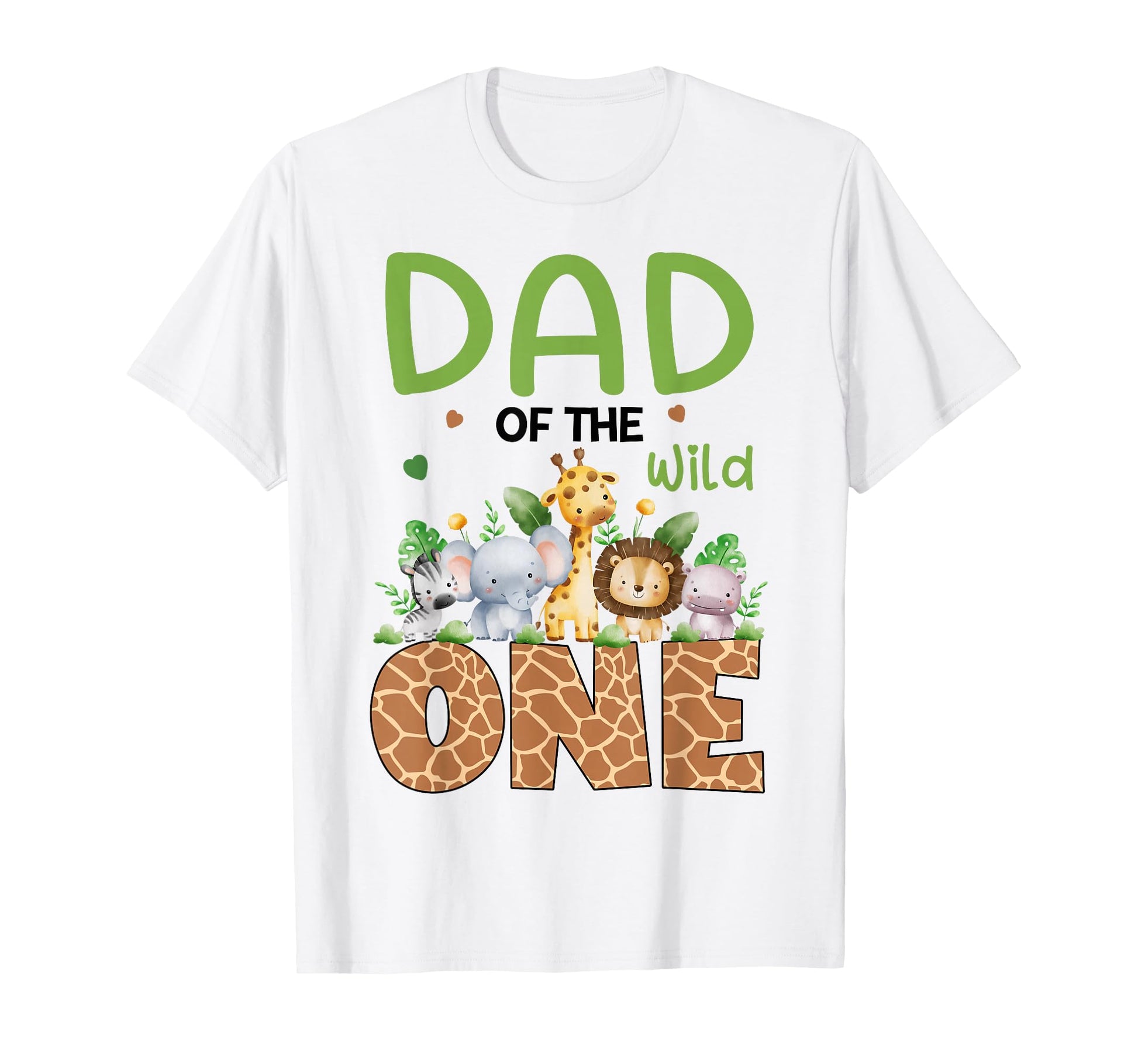 Dad Wild One 1St Jungle Safari Theme T-Shirt - Custom Art Print Men Women - T-Shirt, Sweatshirt, Hoodie