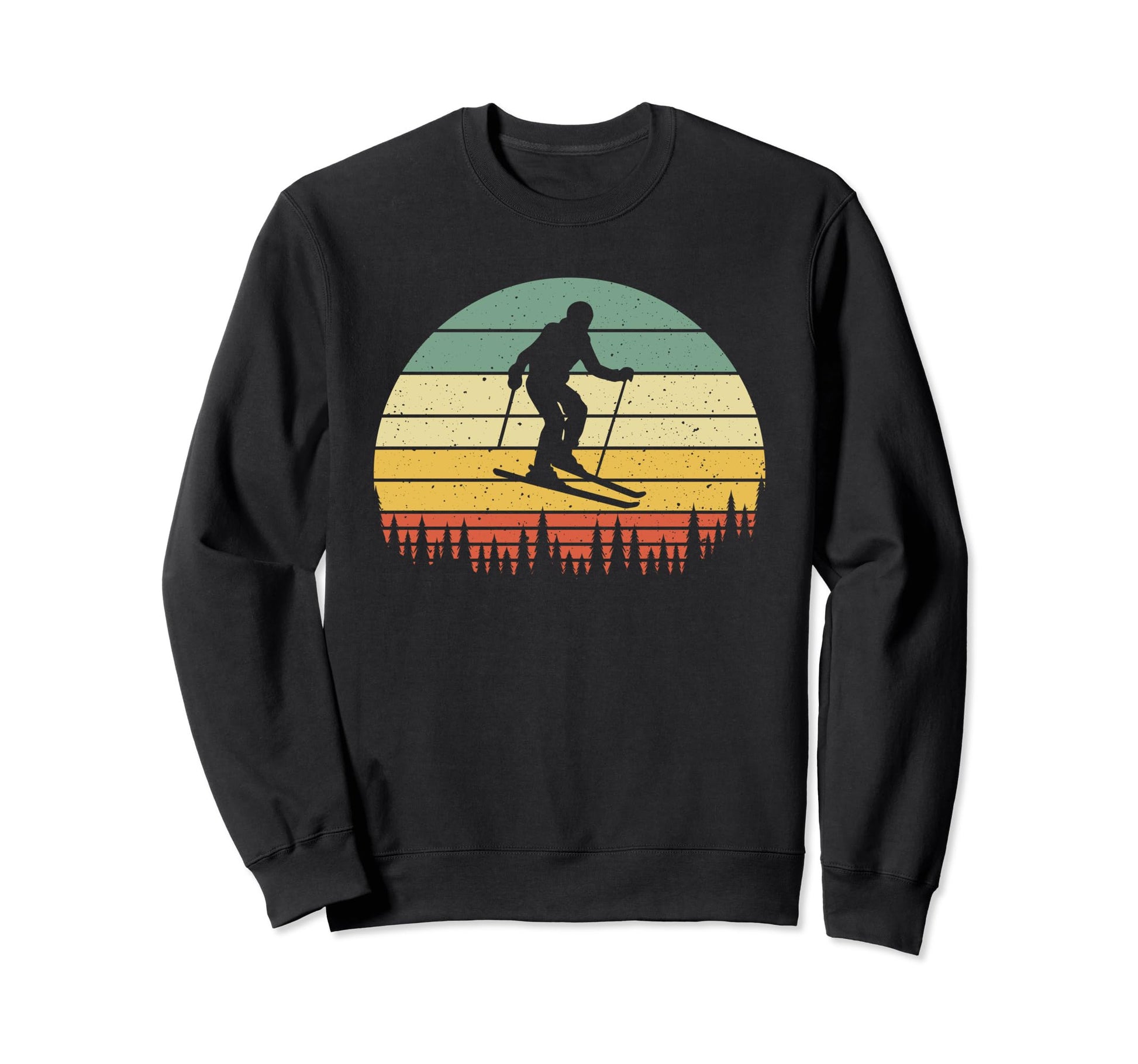 Ski Sunset Skier Skiing Dad Ski Sweatshirt - Novelty Apparel Men Women - T-Shirt, Sweatshirt, Hoodie