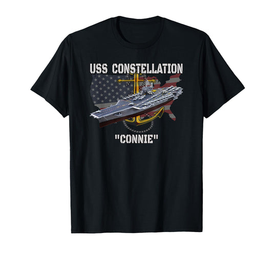 Aircraft Carrier Uss Constellation T-Shirt - Novelty Apparel Men Women - T-Shirt, Sweatshirt, Hoodie