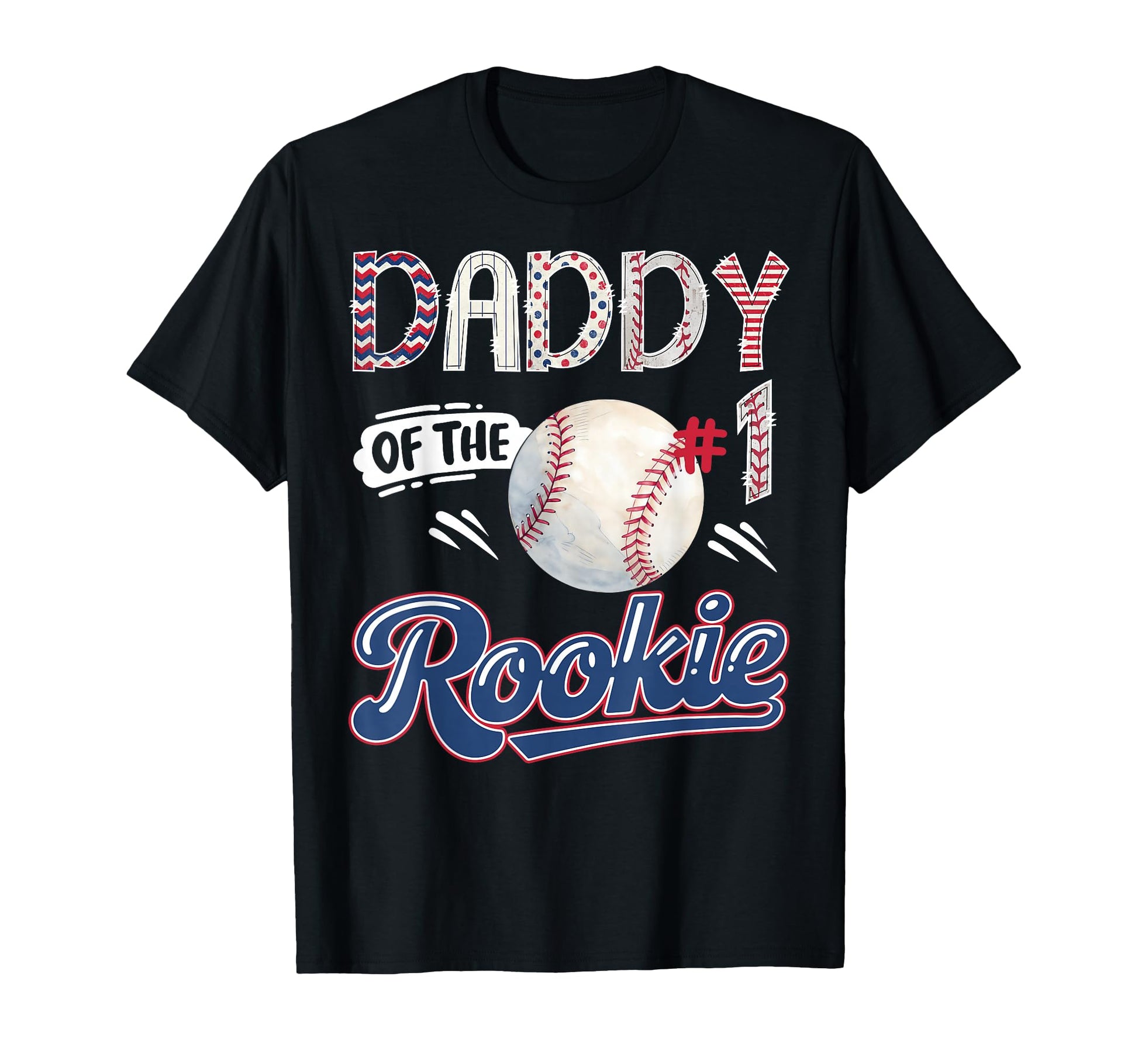 Daddy Rookie Baseball 1St Birthday T-Shirt - Aesthetic Graphic Unisex - T-Shirt, Sweatshirt, Hoodie