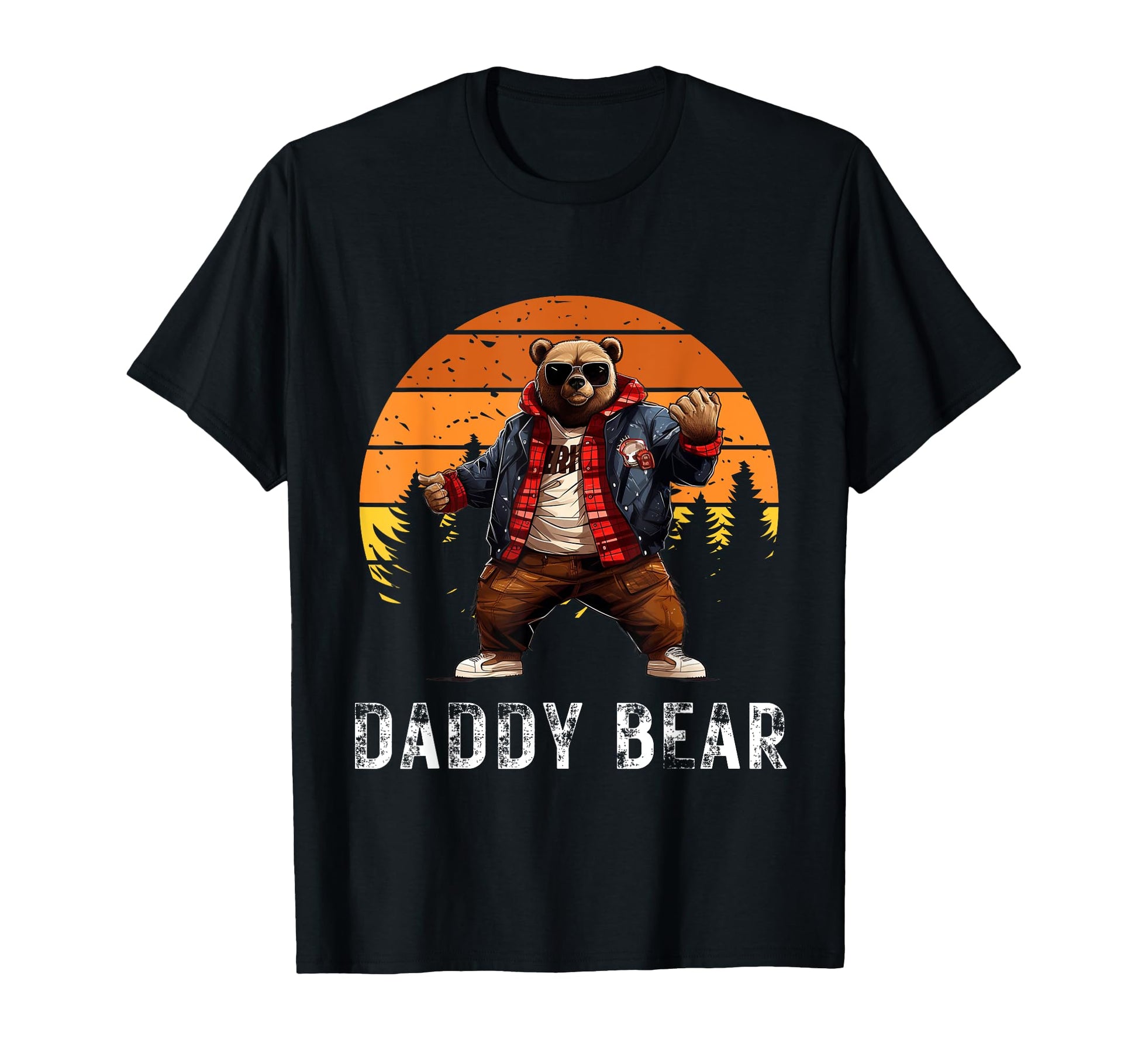 Daddy Bear Papa Bear Best Fathers Day T-Shirt - Custom Art Print Unisex - T-Shirt, Sweatshirt, Hoodie