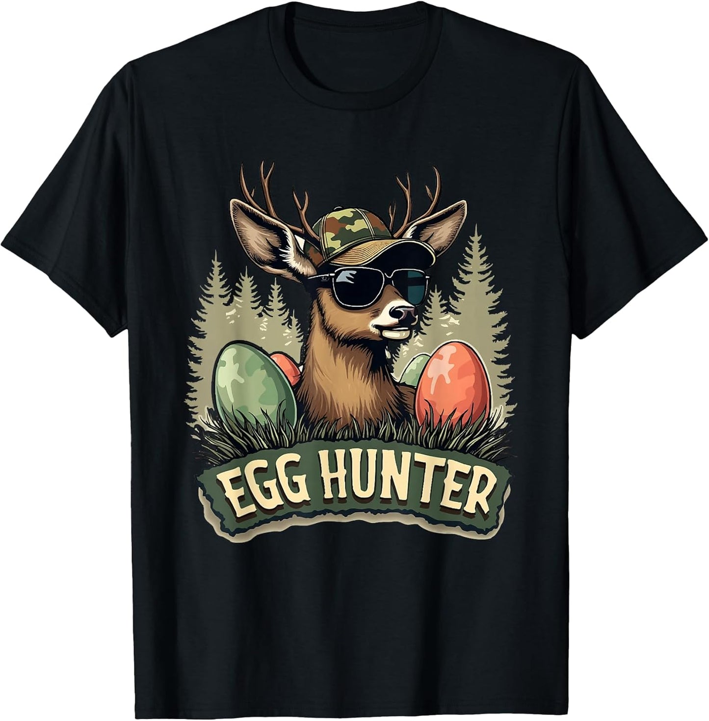 easter hunting egg hunt deer boys kids girls gifts Unisex T-shirt, Sweatshirt, Hoodie, Long Sleeve Tee - T-Shirt, Sweatshirt, Hoodie
