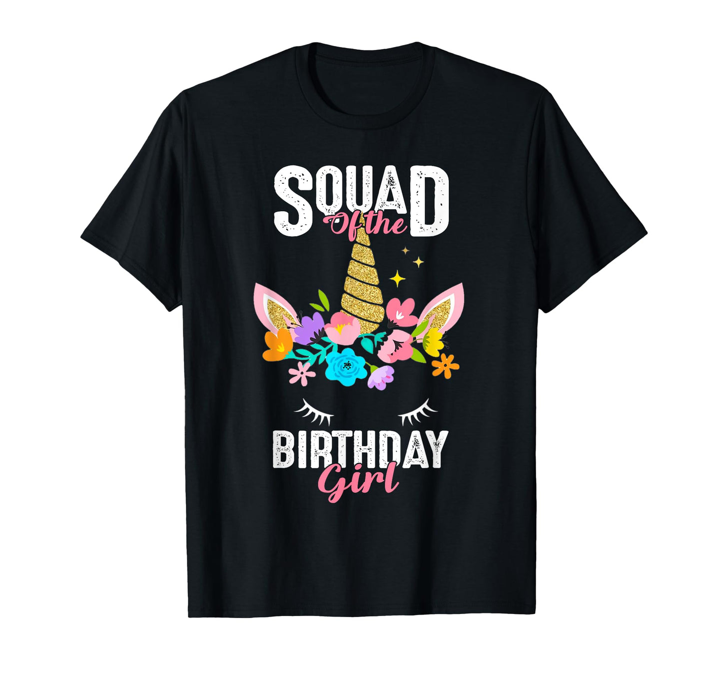Squad Birthday Unicorn Birthday T-Shirt - Custom Art Print for Adults - T-Shirt, Sweatshirt, Hoodie