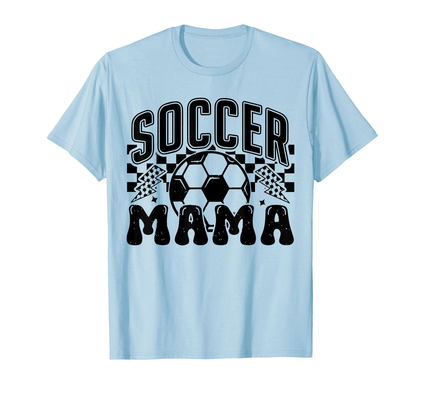 Soccer Mama Checkered Soccer Mom Soccer T-Shirt - Streetwear Style Unisex - T-Shirt, Sweatshirt, Hoodie