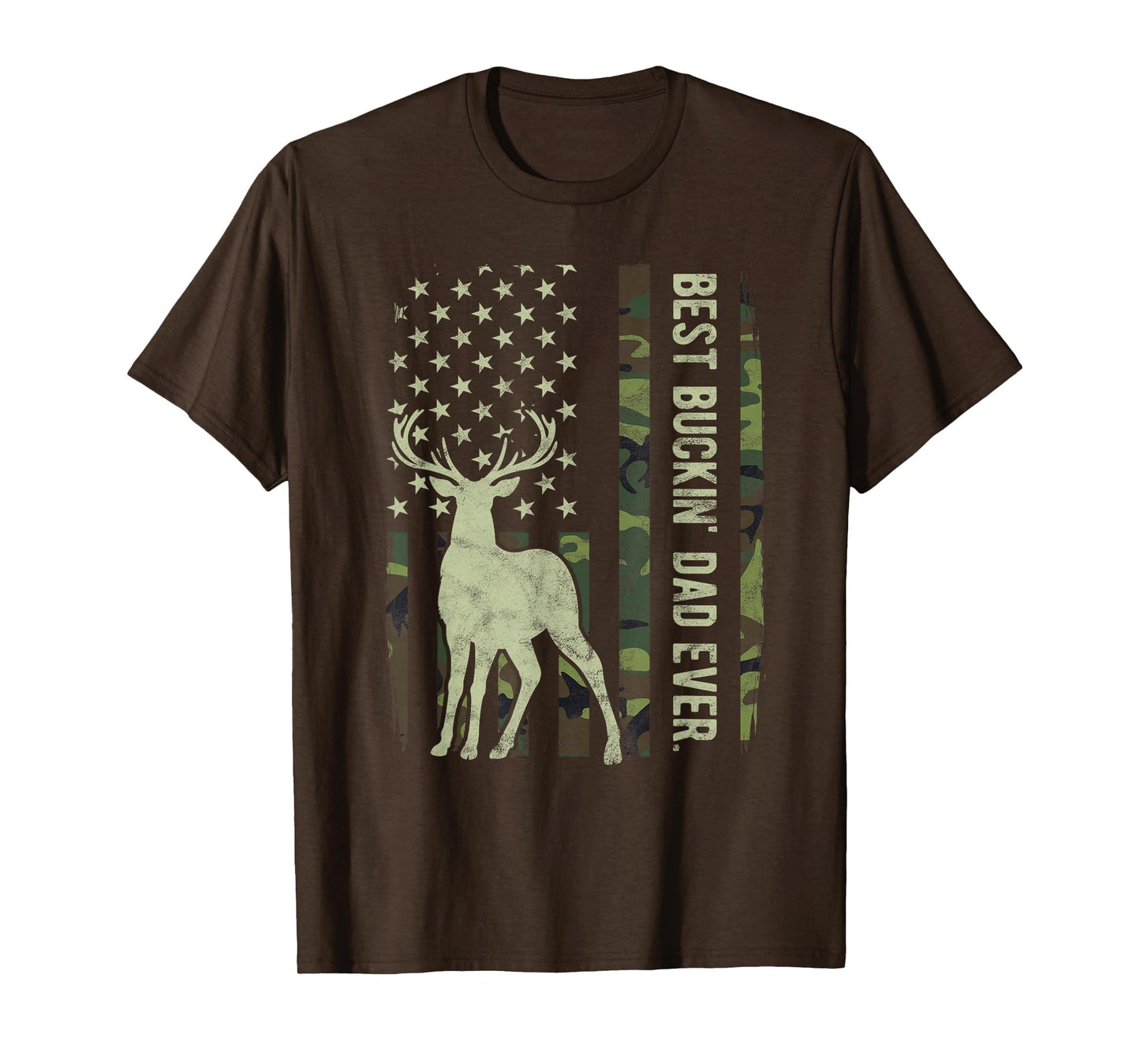 Best Buckin Dad Camouflage American T-Shirt - Aesthetic Graphic Men Women - T-Shirt, Sweatshirt, Hoodie