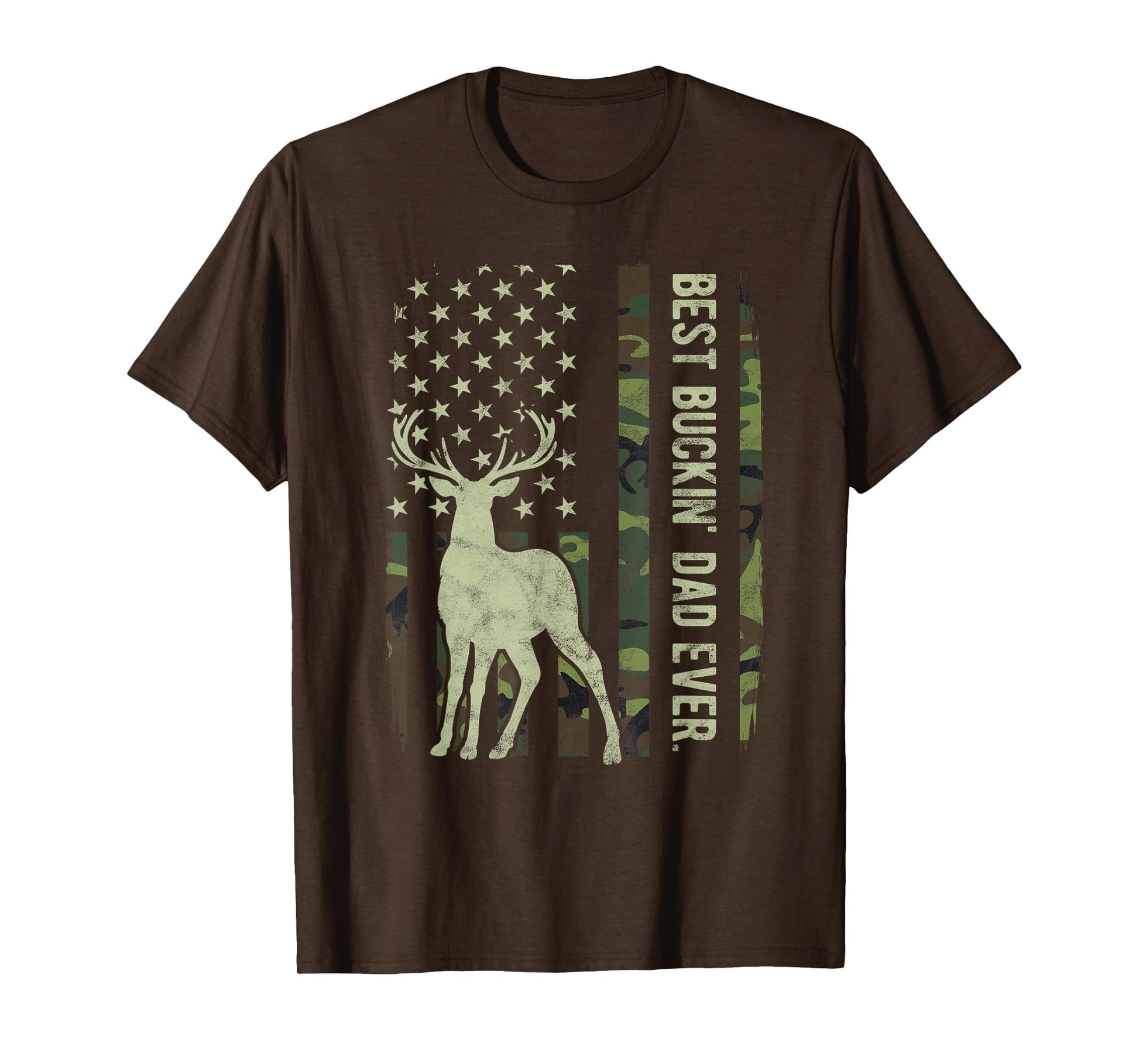 Best Buckin Dad Camouflage American T-Shirt - Aesthetic Graphic Men Women - T-Shirt, Sweatshirt, Hoodie