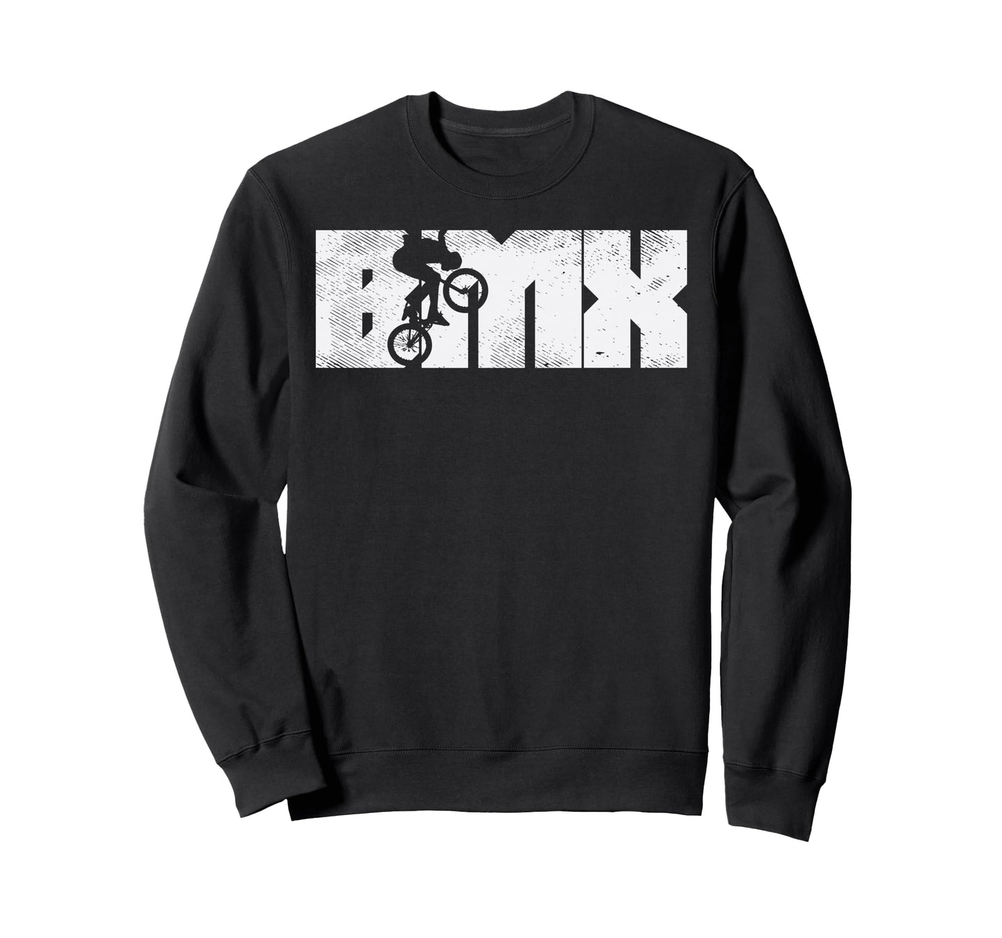 Bmx Letters Bike Stunt Flatland Sweatshirt - Custom Art Print for Adults - T-Shirt, Sweatshirt, Hoodie