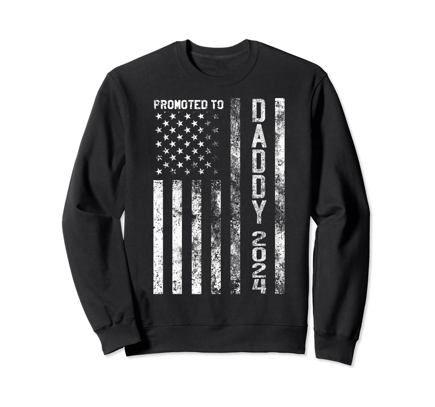 Promoted To Daddy Est 2024 First Sweatshirt - Minimalist Print for Adults - T-Shirt, Sweatshirt, Hoodie