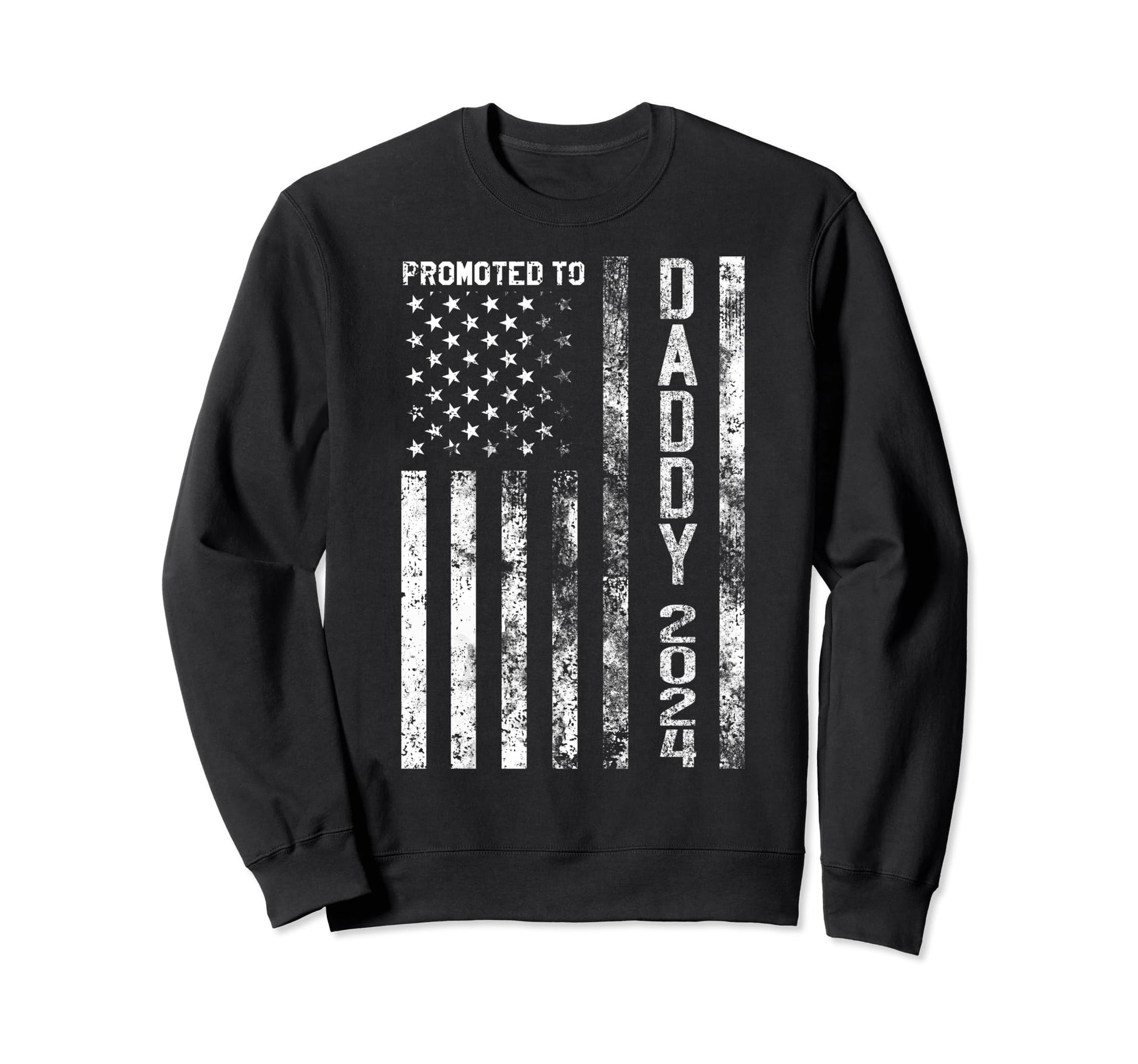Promoted To Daddy Est 2024 First Sweatshirt - Minimalist Print for Adults - T-Shirt, Sweatshirt, Hoodie