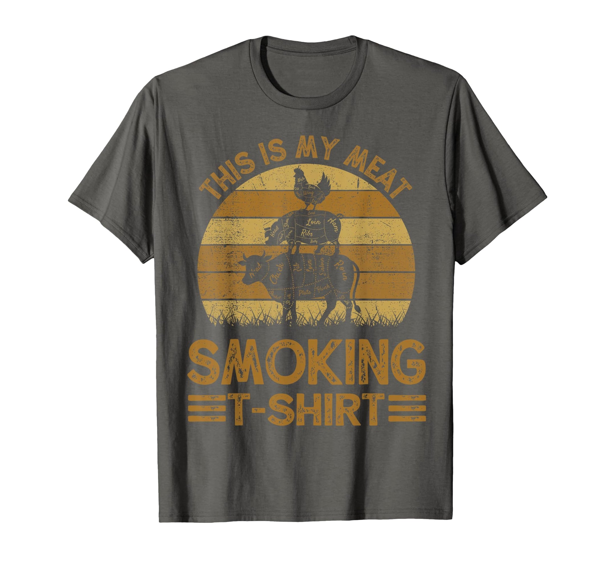 Funny This Is My Meat Smoking Bbq Dad T-Shirt - Streetwear Style Unisex - T-Shirt, Sweatshirt, Hoodie