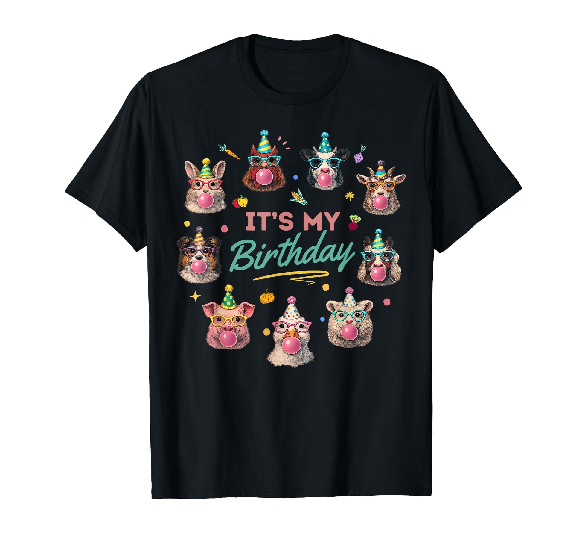 Farm Animal Birthday Matching Family Hoodie - Casual Everyday Wear Unisex - T-Shirt, Sweatshirt, Hoodie