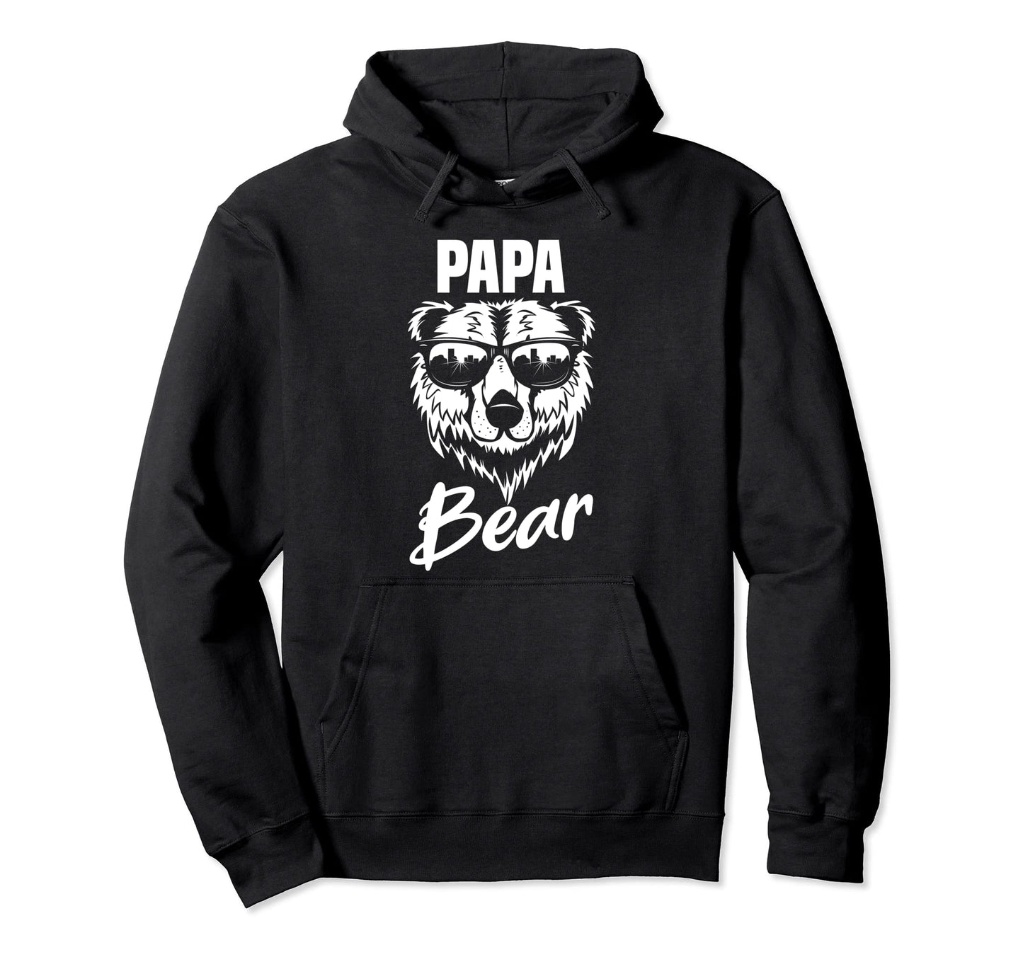 Papa Bear Wearing Sunglasses Fathers Day Hoodie - Unique Graphic Unisex - T-Shirt, Sweatshirt, Hoodie