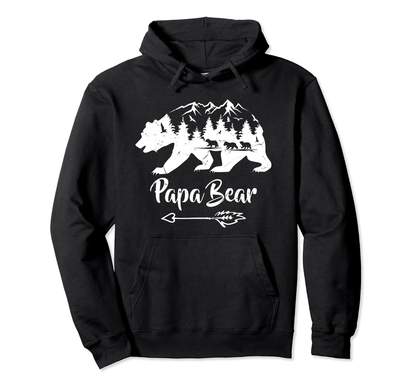 Papabear Papa Bear Daddy Dad Fathers Hoodie - Streetwear Style for Adults - T-Shirt, Sweatshirt, Hoodie