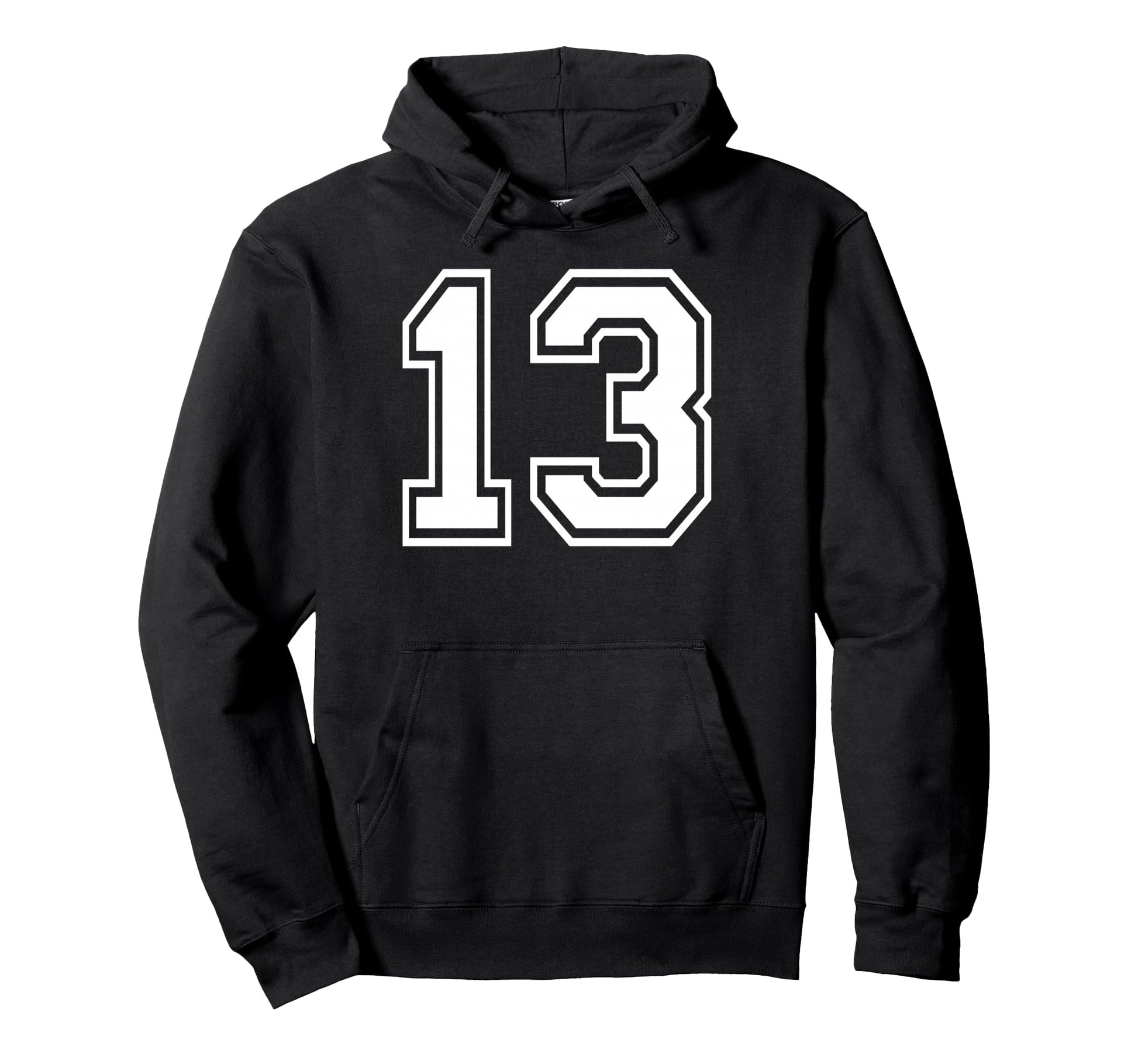13 Number Thirteen Team Sports Matching Hoodie - Unique Graphic for Adults - T-Shirt, Sweatshirt, Hoodie