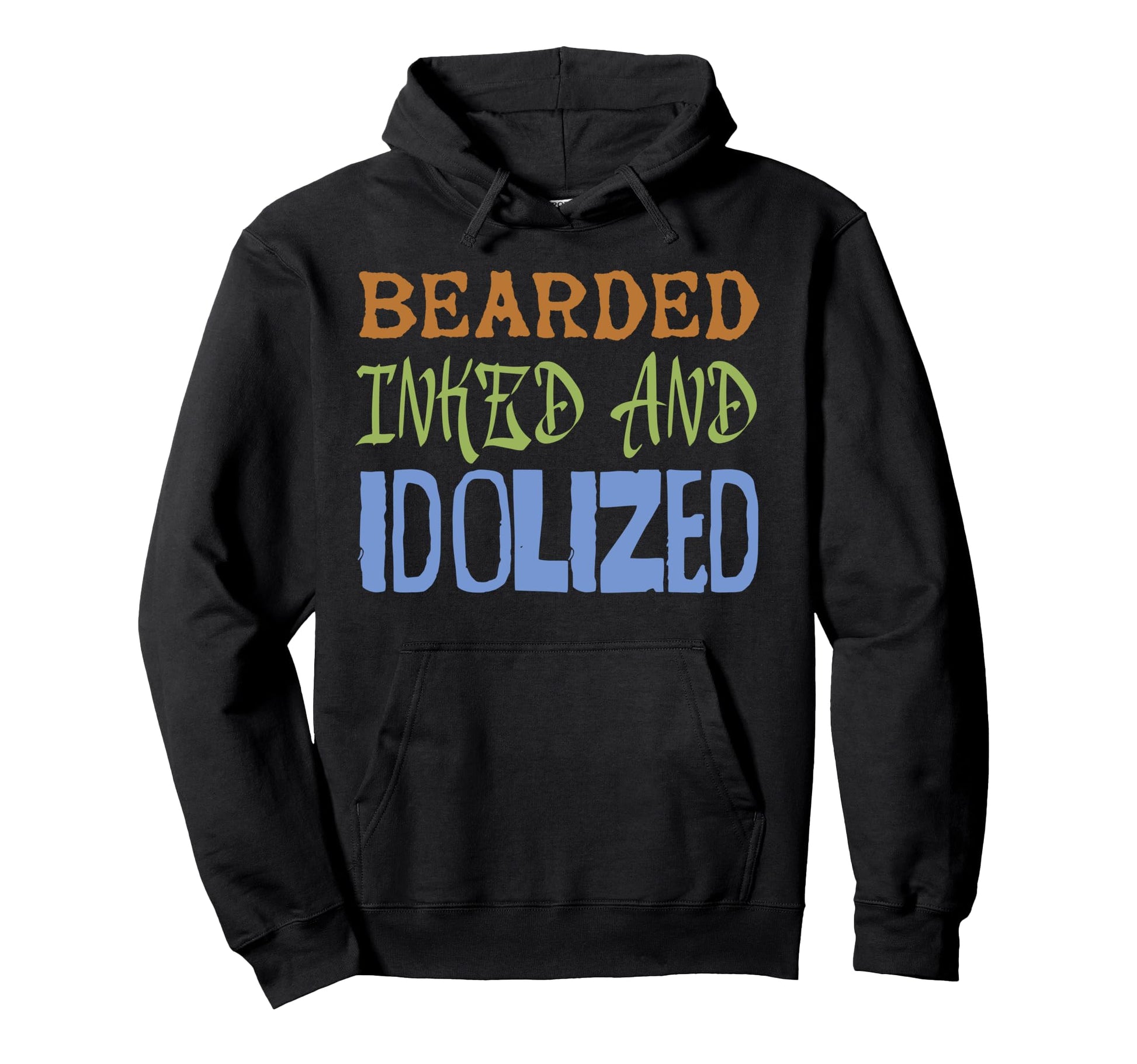 Bearded Inked And Awesome Tattooed Dad Hoodie - Streetwear Style Men Women - T-Shirt, Sweatshirt, Hoodie