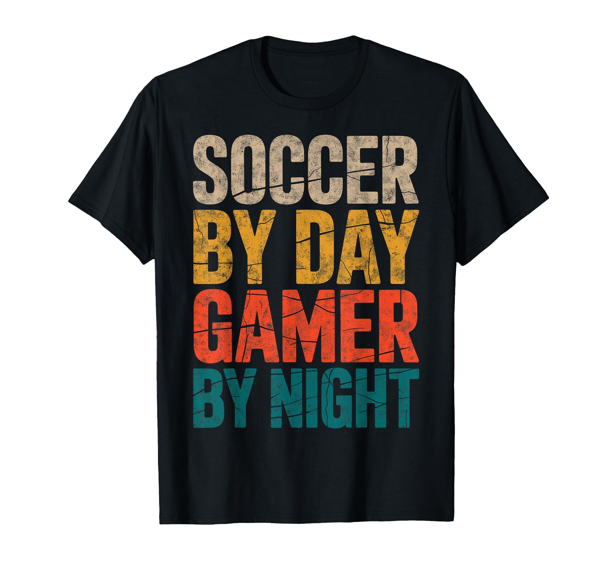 Soccer Day Gamer Night Video Game T-Shirt - Graphic Print for Adults - T-Shirt, Sweatshirt, Hoodie