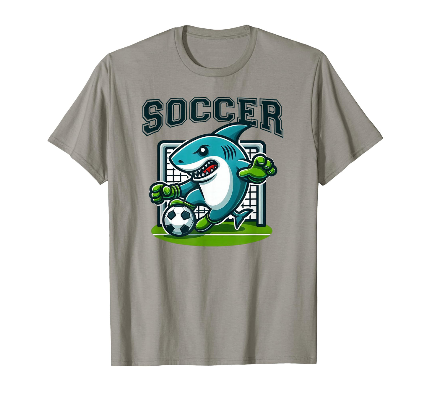 Soccer Shark Playing Soccer T-Shirt - Trendy Graphic Men Women - T-Shirt, Sweatshirt, Hoodie