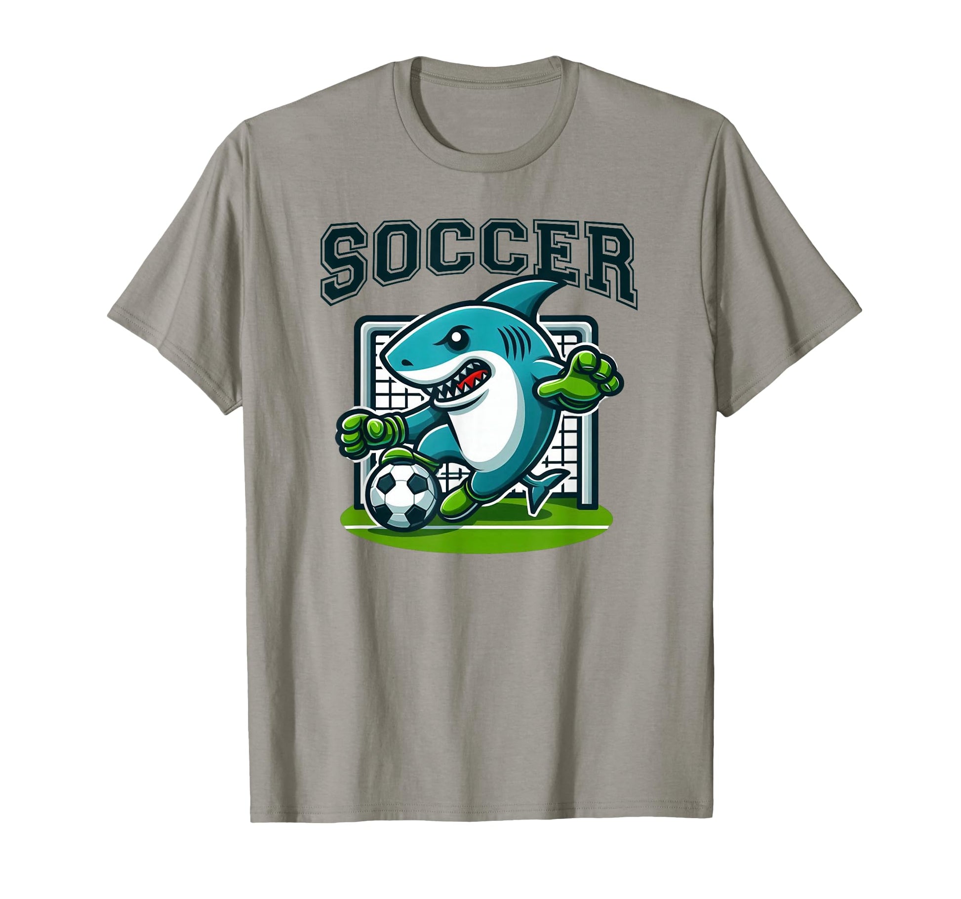 Soccer Shark Playing Soccer T-Shirt - Trendy Graphic Men Women - T-Shirt, Sweatshirt, Hoodie