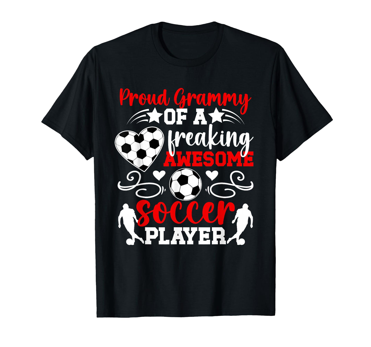 Proud Grammy Soccer Player Grammy T-Shirt - Custom Art Print for Adults - T-Shirt, Sweatshirt, Hoodie