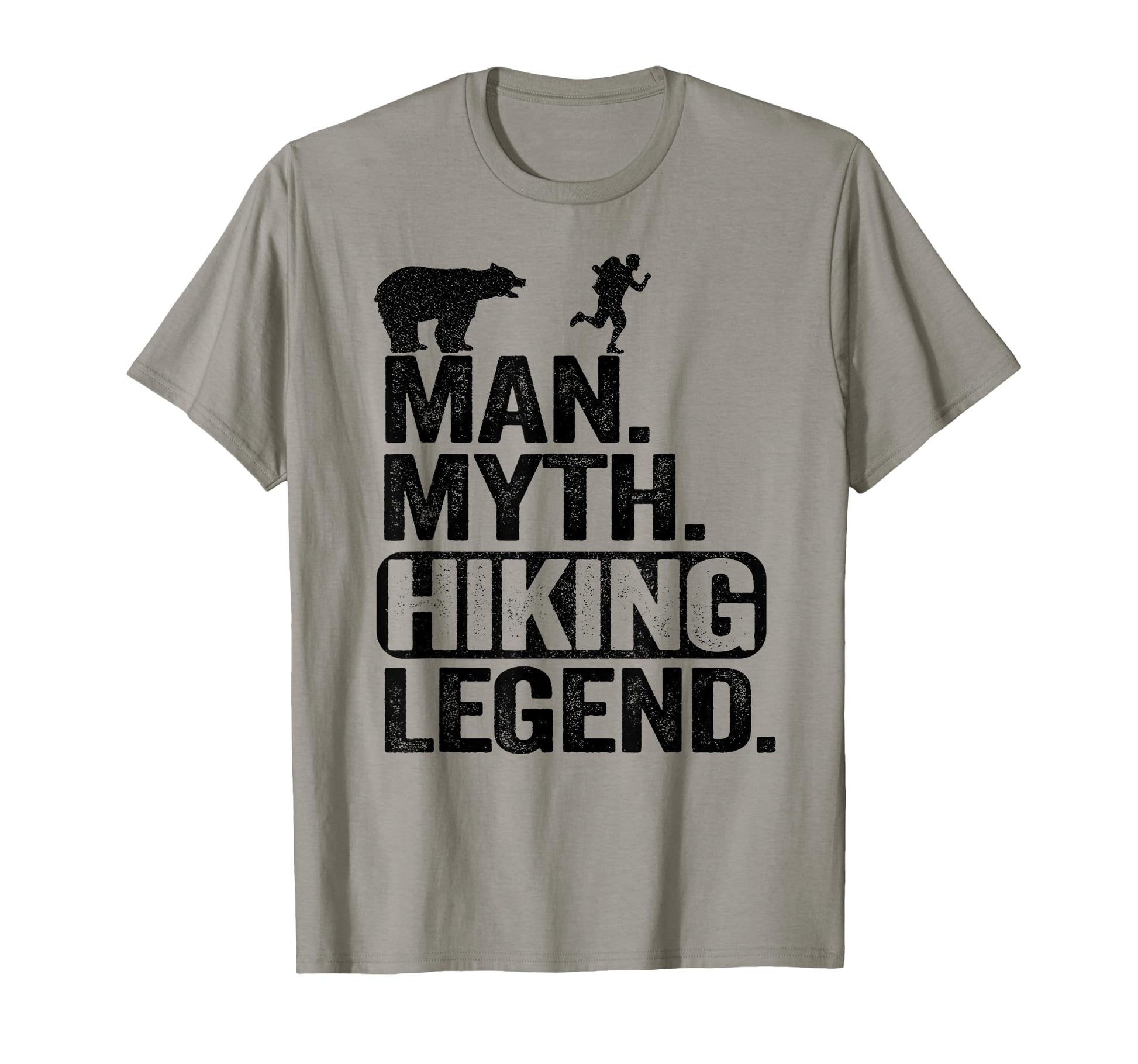Myth Hiking Legend Hiker Grandpa Bear T-Shirt - Unique Graphic Men Women - T-Shirt, Sweatshirt, Hoodie