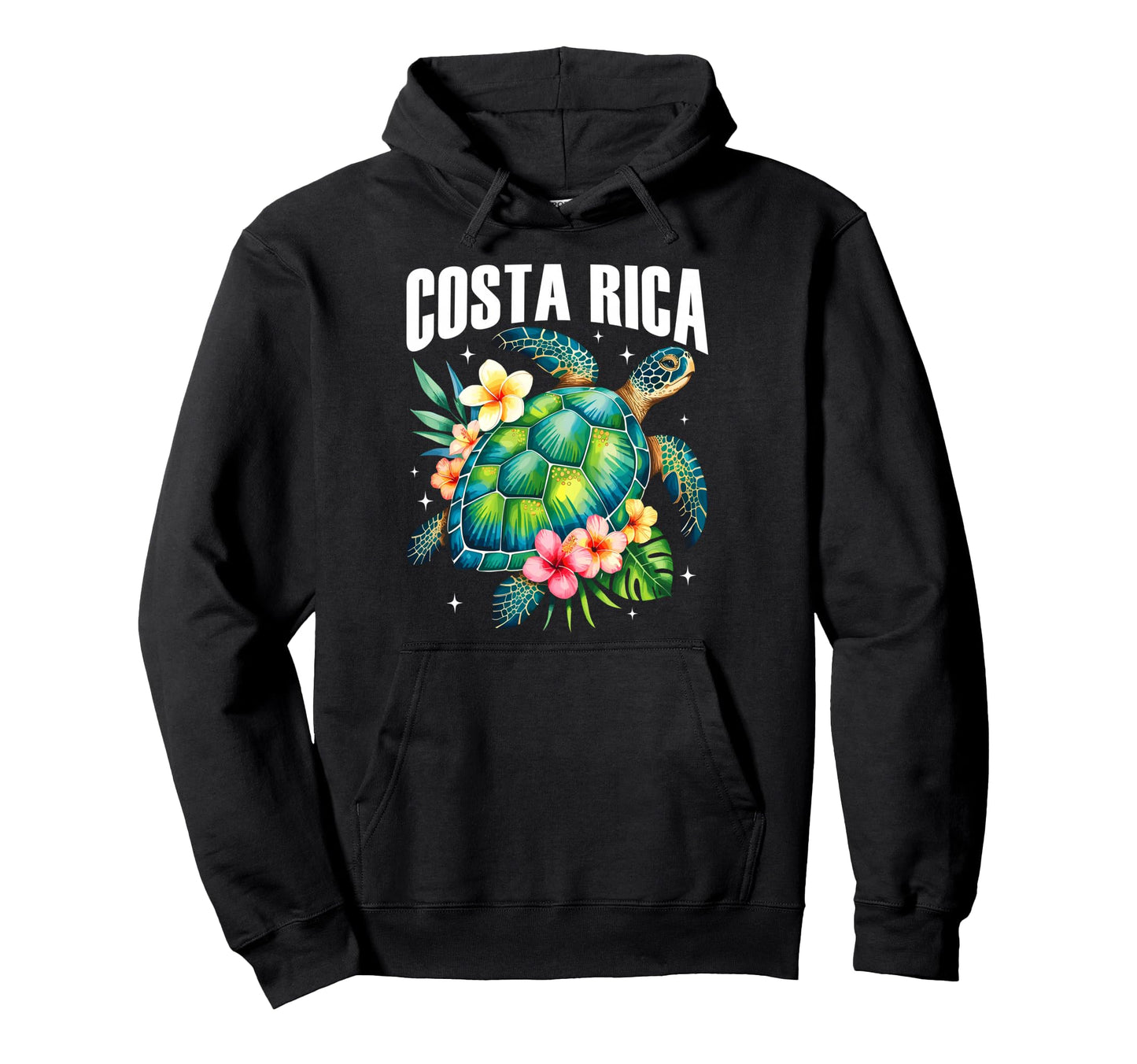 Costa Rica Sea Turtle Tropical Beach Hoodie - Streetwear Style Unisex - T-Shirt, Sweatshirt, Hoodie