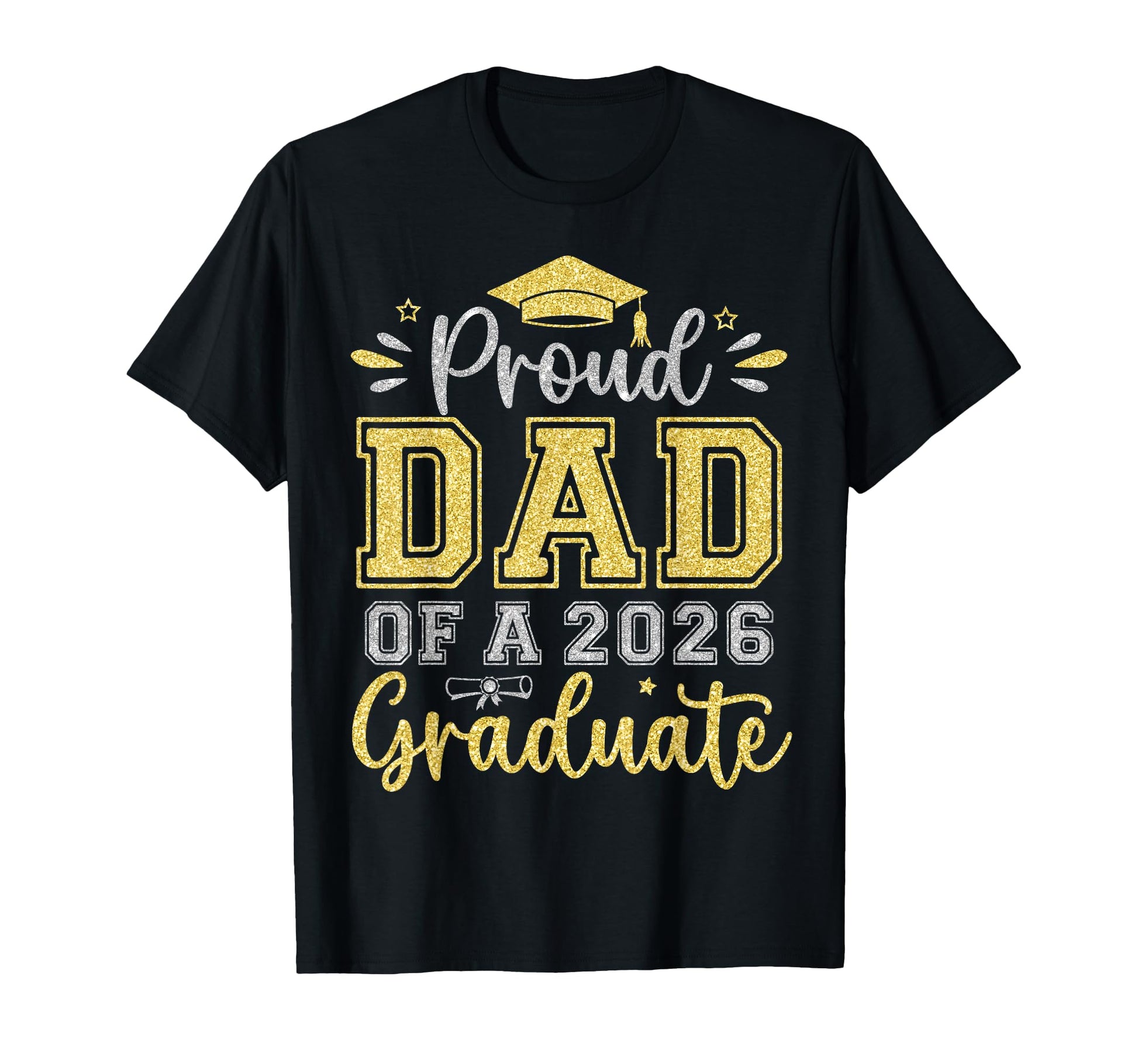 Proud Dad 2026 Graduate Senior Graduation T-Shirt - Custom Art Print Unisex - T-Shirt, Sweatshirt, Hoodie