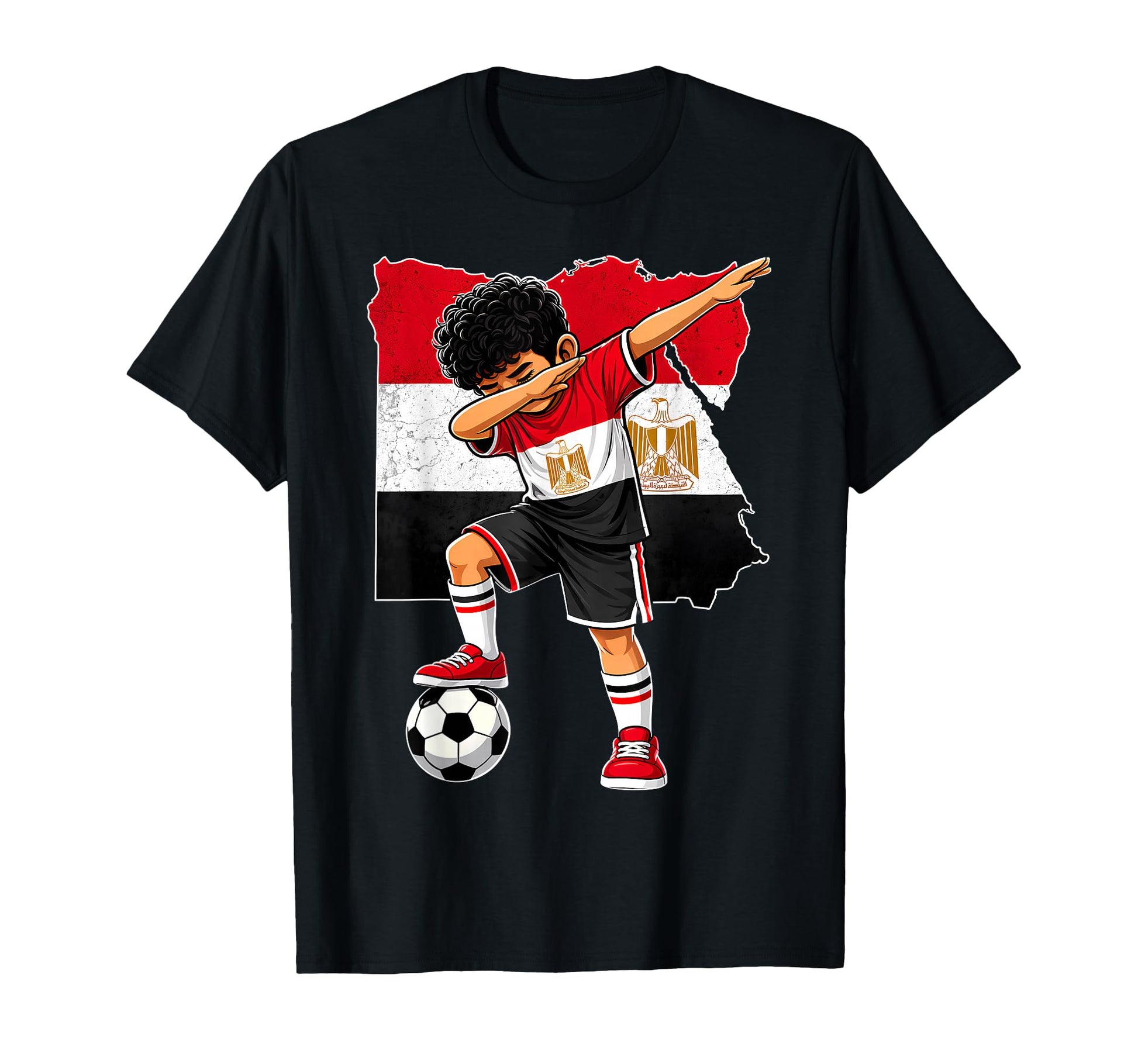 Dabbing Soccer Egypt Jersey Egyptians T-Shirt - Fun Novelty Design Unisex - T-Shirt, Sweatshirt, Hoodie