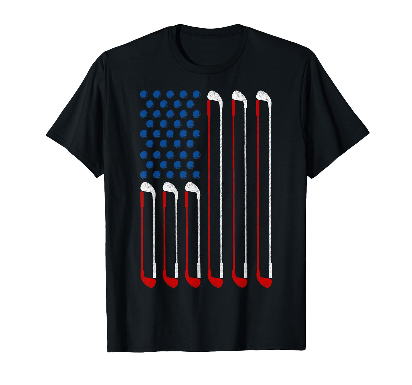 Us Flag Golf Golfer Golfing Dad T-Shirt - Custom Art Print for Adults - T-Shirt, Sweatshirt, Hoodie