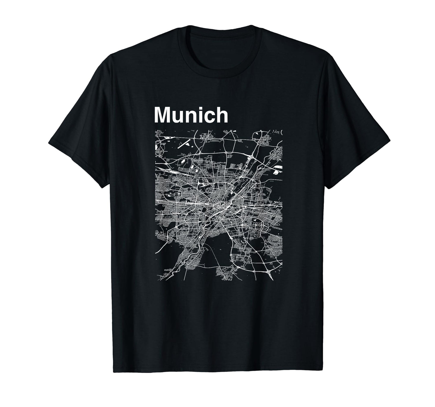 Munich Germany City Map T-Shirt - Streetwear Style Men Women - T-Shirt, Sweatshirt, Hoodie