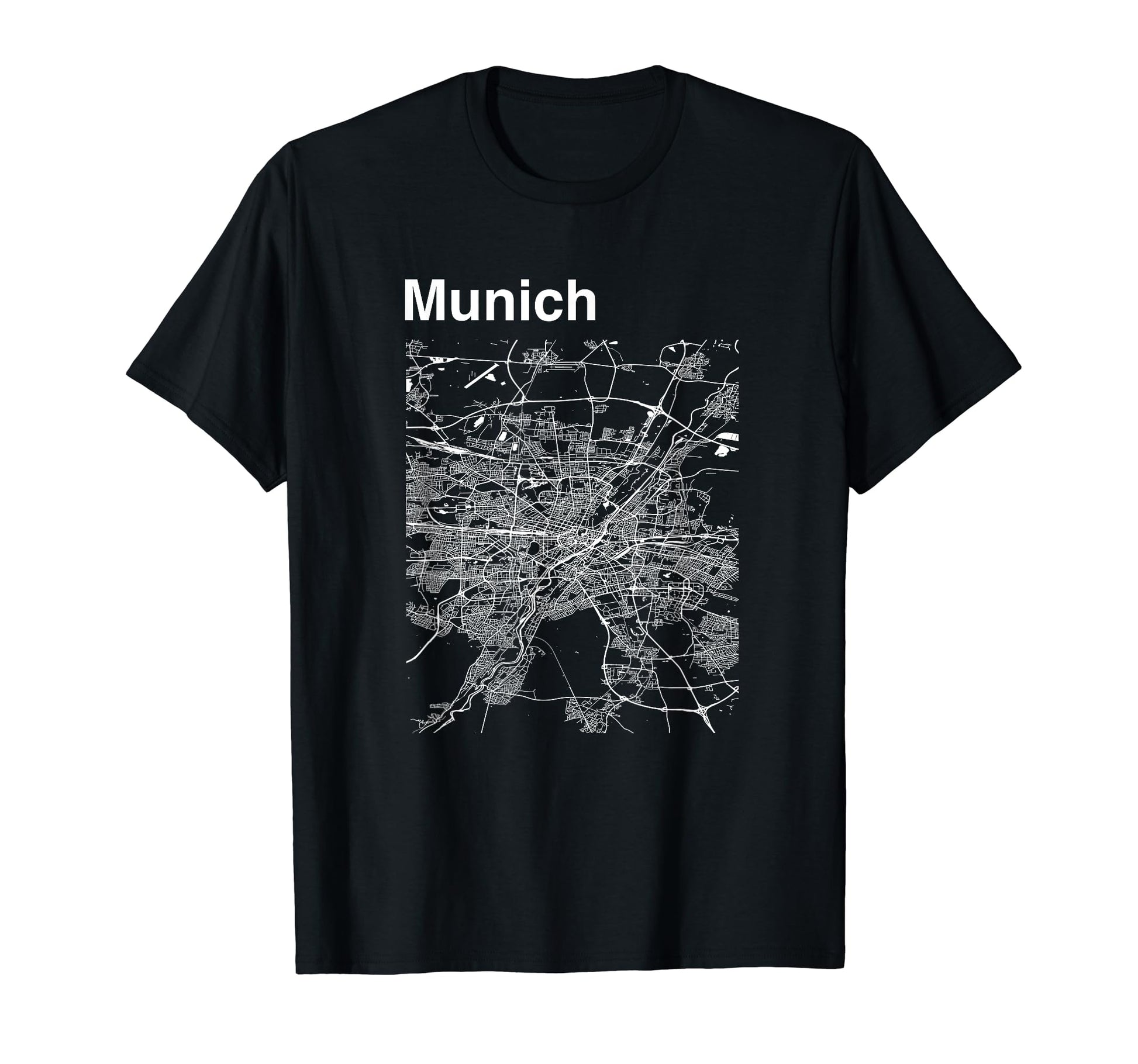 Munich Germany City Map T-Shirt - Streetwear Style Men Women - T-Shirt, Sweatshirt, Hoodie
