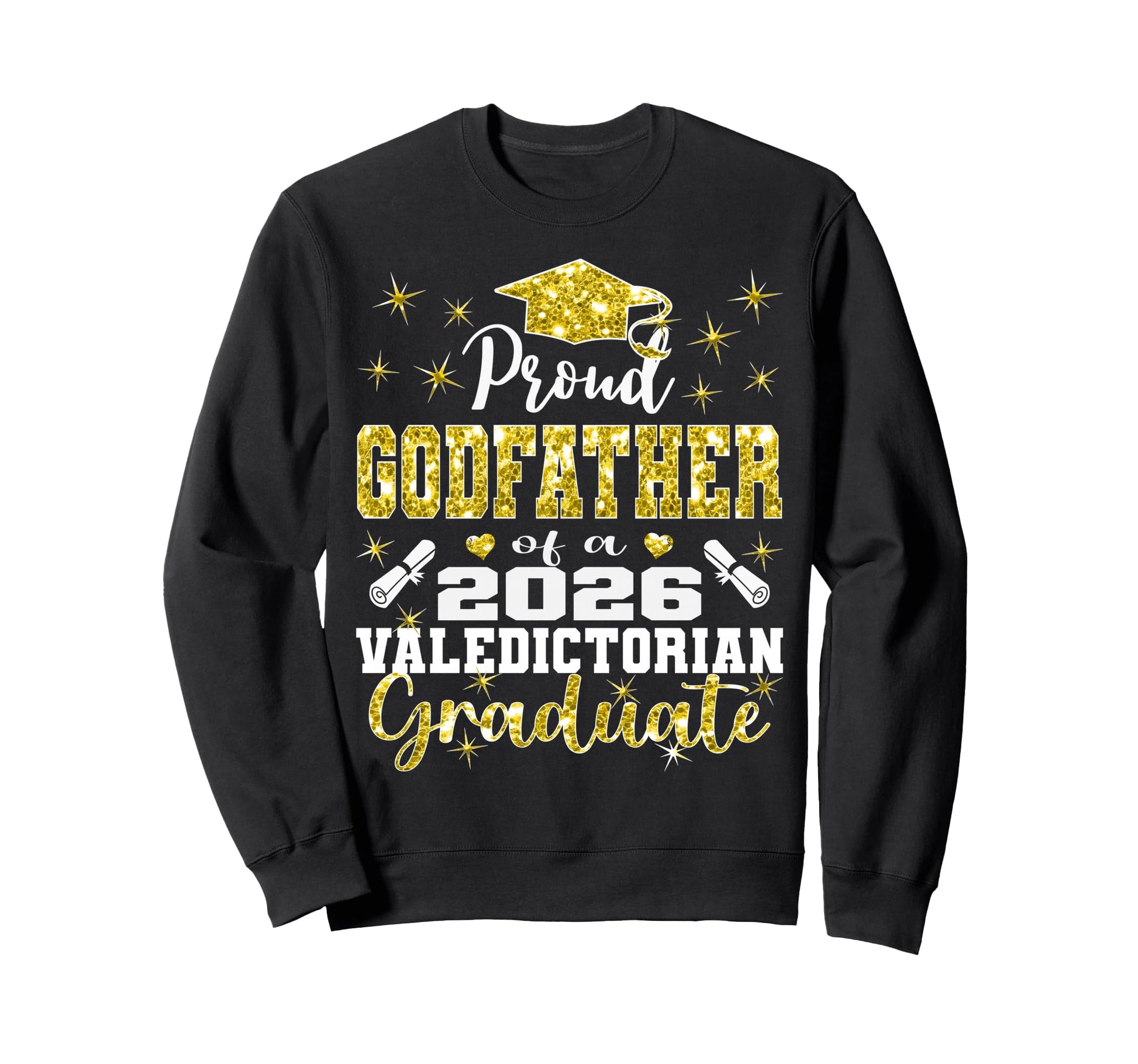 Proud Godfather 2026 Sweatshirt - Custom Art Print for Adults - T-Shirt, Sweatshirt, Hoodie