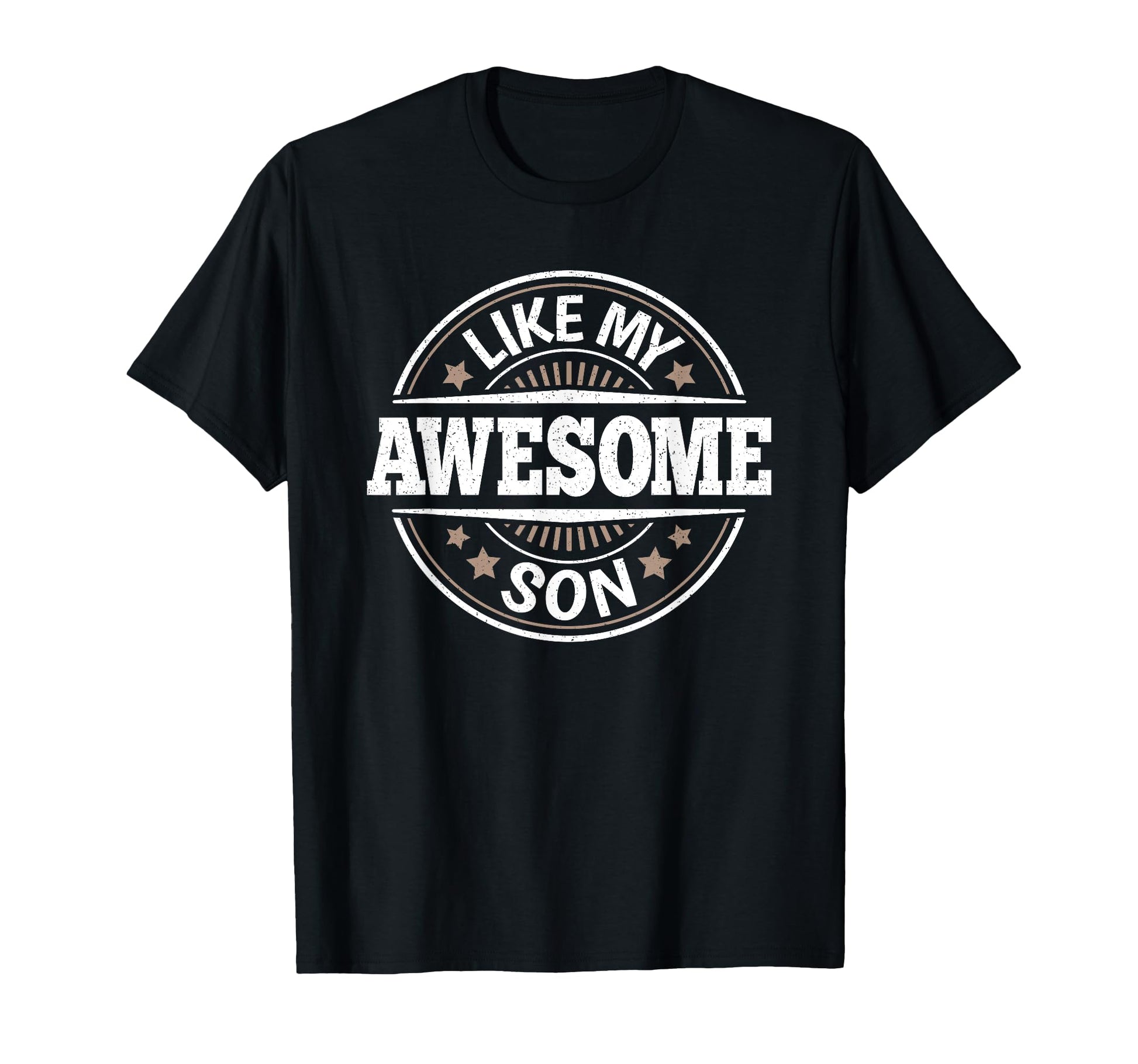 Awesome Like My Son Papa Dad Son Fathers Day T-Shirt - Graphic Print Unisex - T-Shirt, Sweatshirt, Hoodie