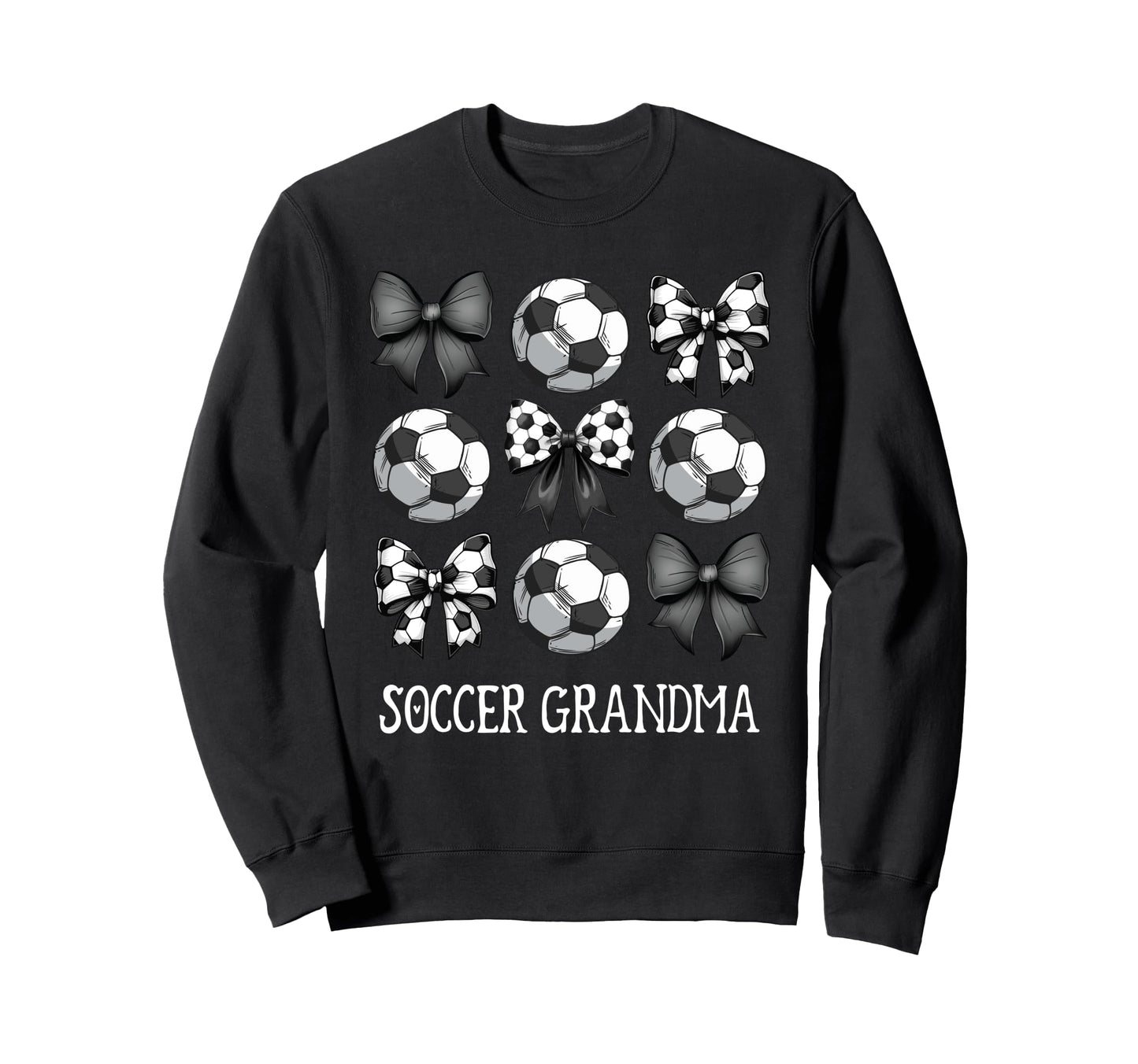 Coquette Bow Nana Granny Soccer Sweatshirt - Streetwear Style Men Women - T-Shirt, Sweatshirt, Hoodie