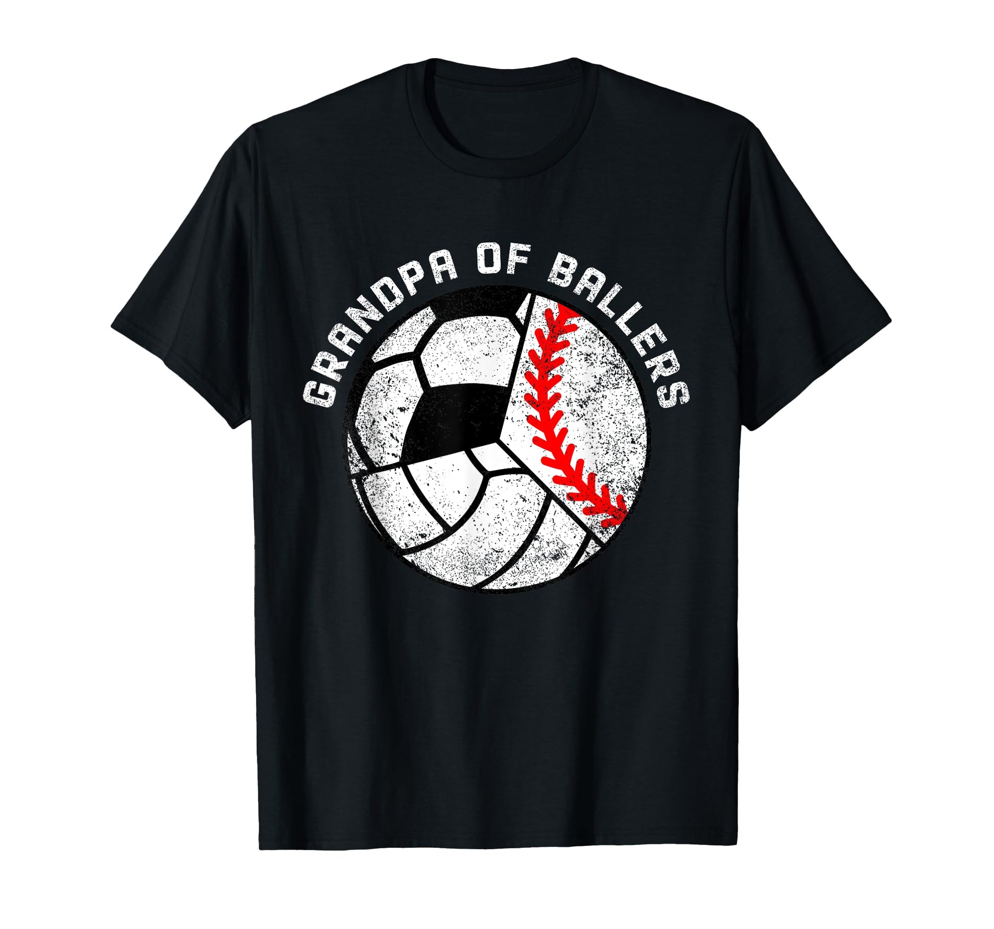 Grandpa Ballers Funny Baseball T-Shirt - Minimalist Print Men Women - T-Shirt, Sweatshirt, Hoodie