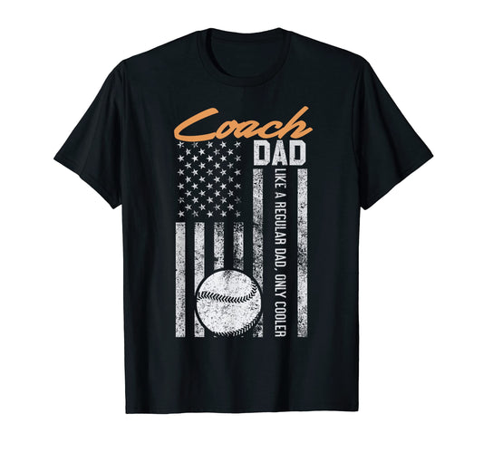 Baseball Coach Dad Like Normal Dad Only T-Shirt - Minimalist Print Unisex - T-Shirt, Sweatshirt, Hoodie