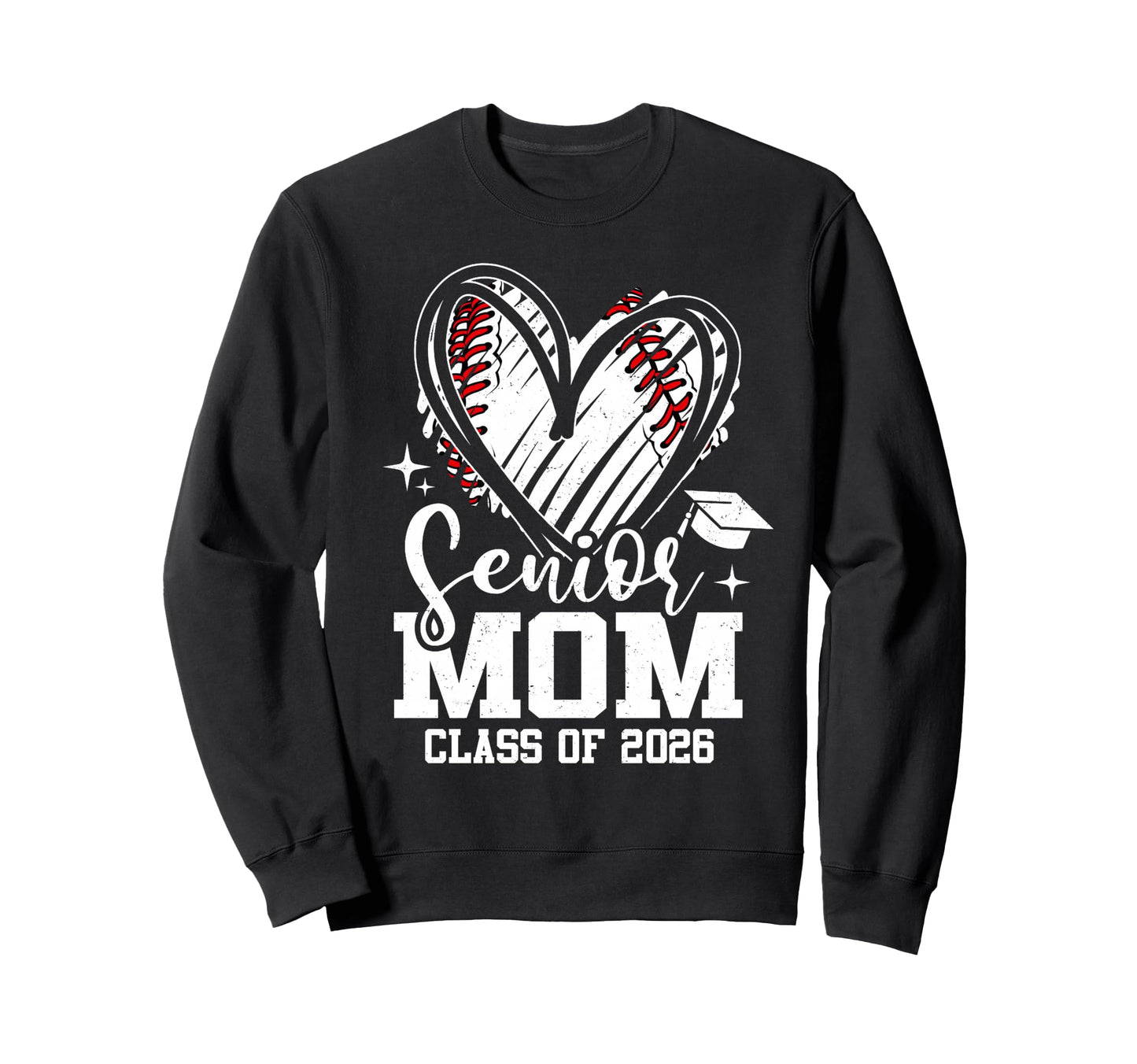 Proud Senior Mom Class 2026 Sweatshirt - Casual Everyday Wear for Adults - T-Shirt, Sweatshirt, Hoodie