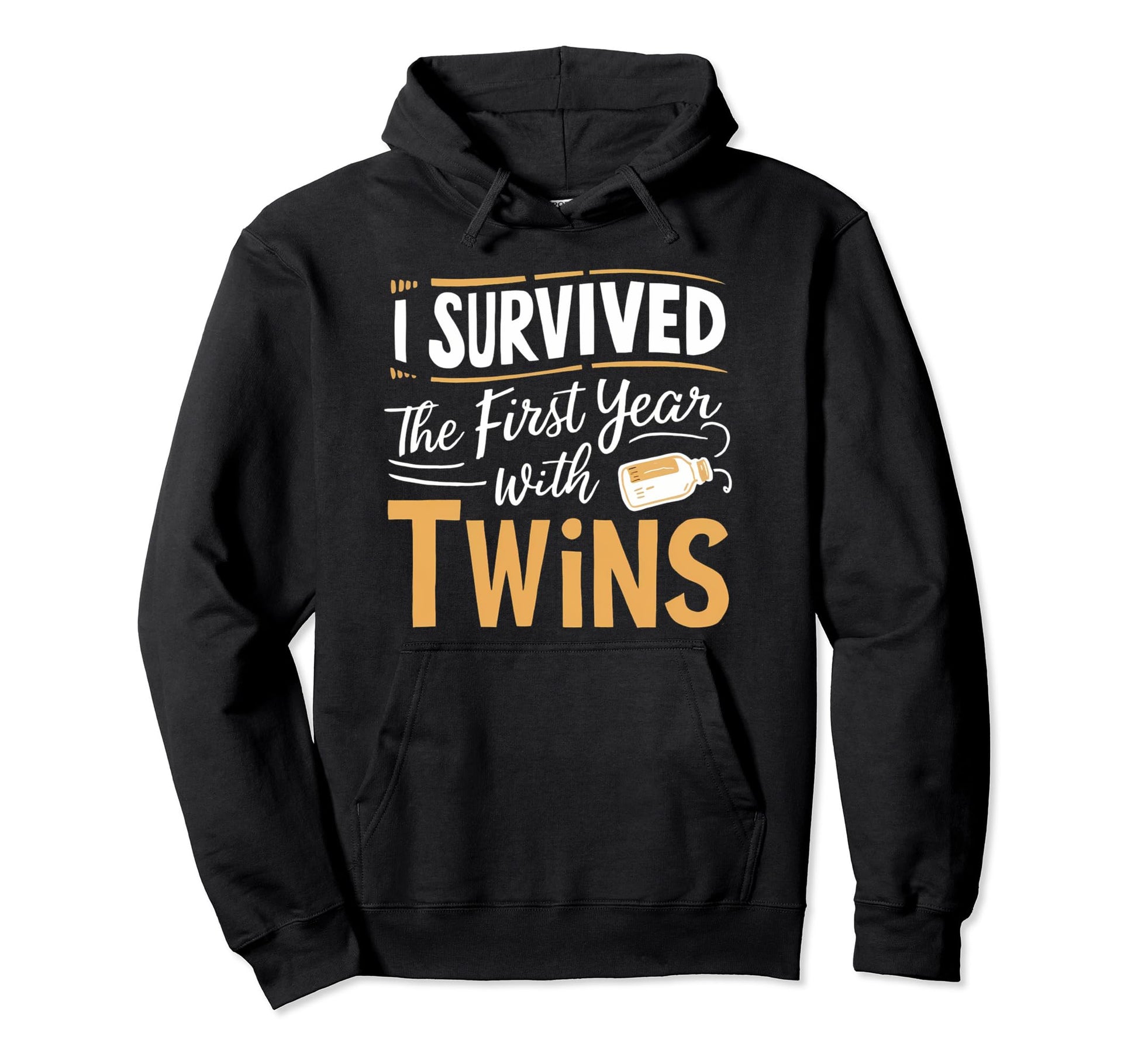I Survived First Year Twins Twin Parent Hoodie - Streetwear Style Unisex - T-Shirt, Sweatshirt, Hoodie