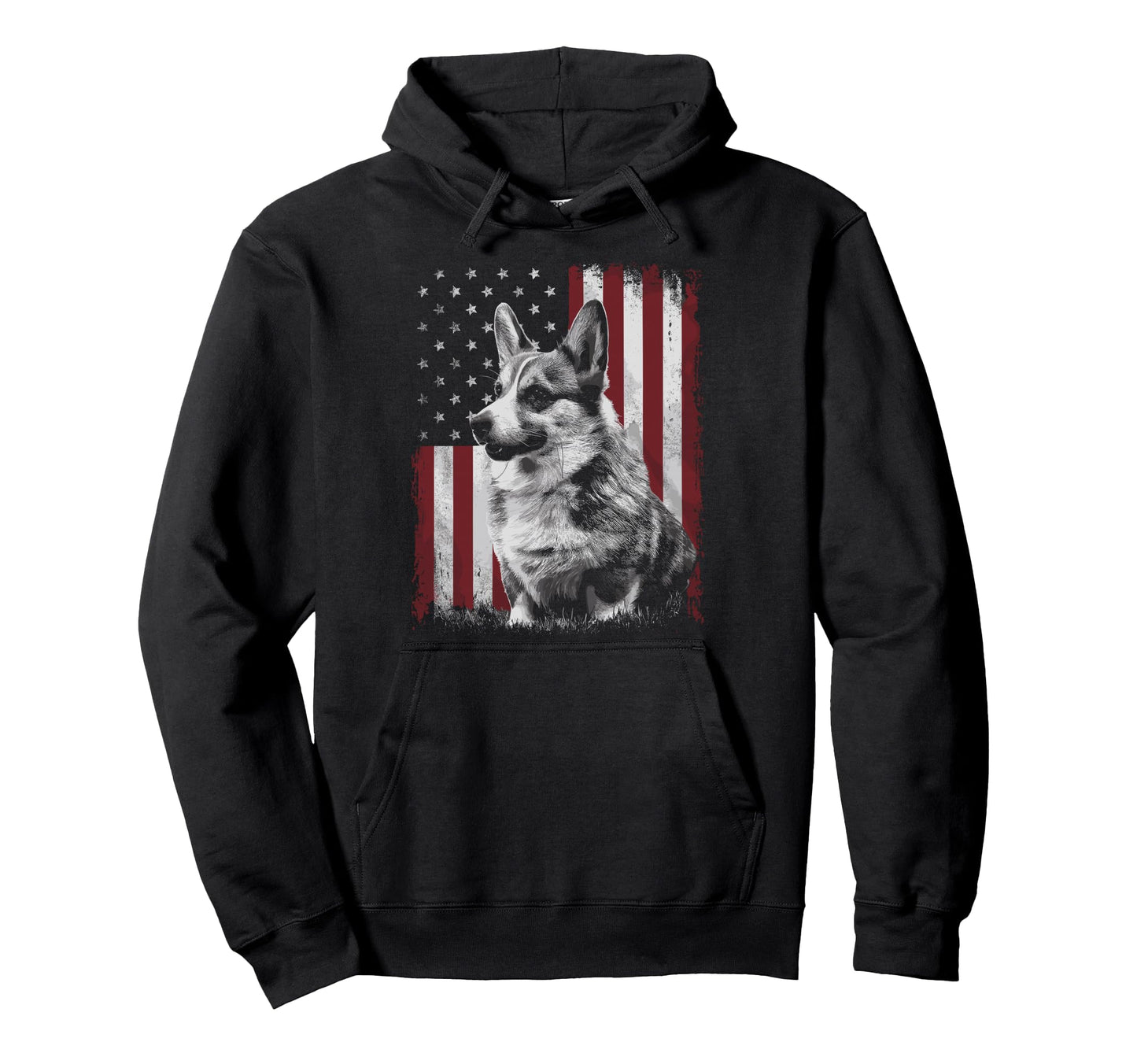 Corgi Dog Dad Mom America 4Th July Hoodie - Unique Graphic for Adults - T-Shirt, Sweatshirt, Hoodie