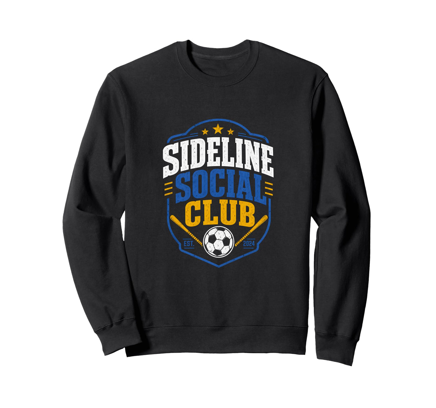 Sideline Social Club Soccer Sweatshirt - Casual Everyday Wear Unisex - T-Shirt, Sweatshirt, Hoodie
