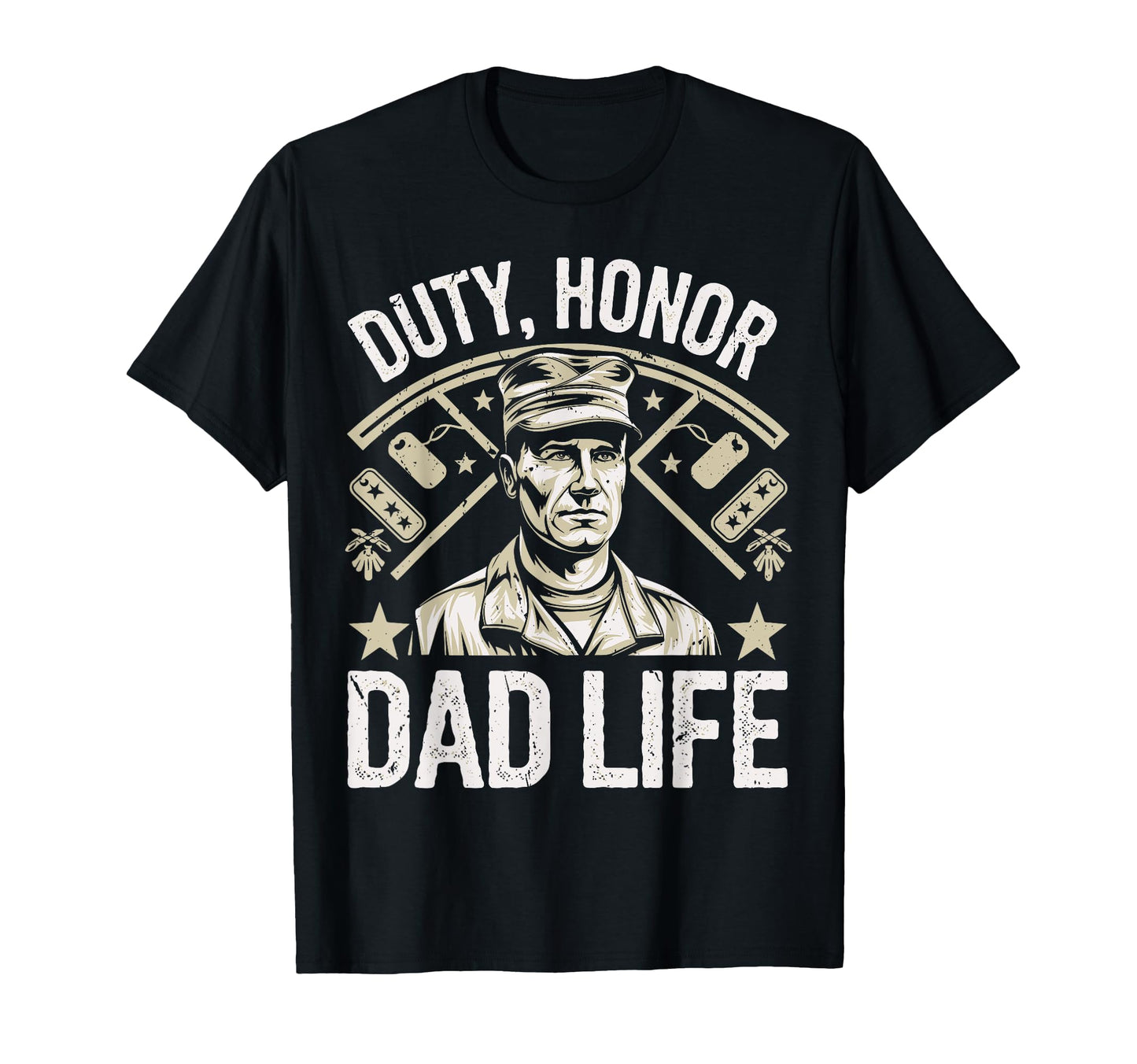 Duty Honor Dad Life Veteran Dad T-Shirt - Casual Everyday Wear Unisex - T-Shirt, Sweatshirt, Hoodie