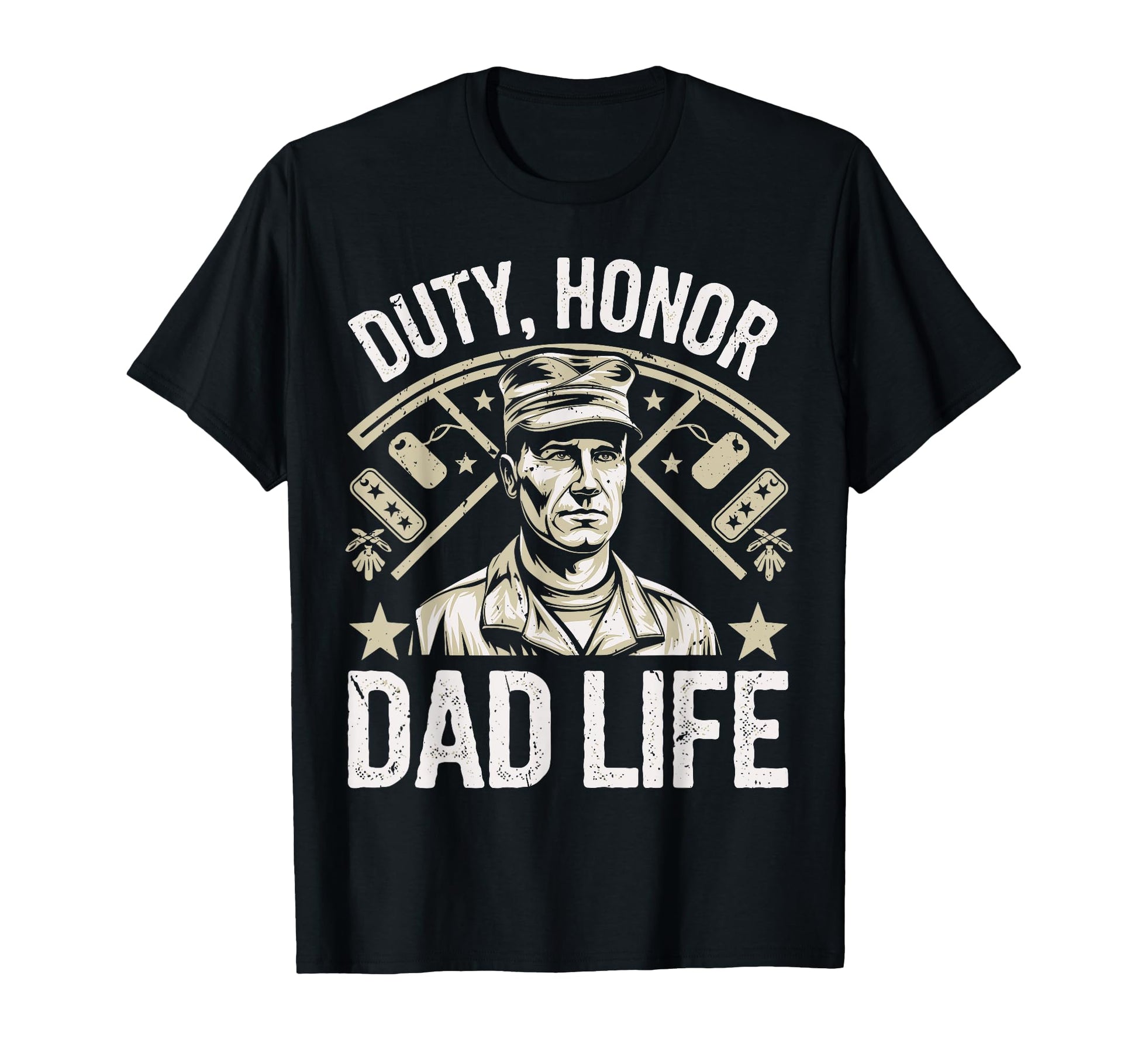 Duty Honor Dad Life Veteran Dad T-Shirt - Casual Everyday Wear Unisex - T-Shirt, Sweatshirt, Hoodie