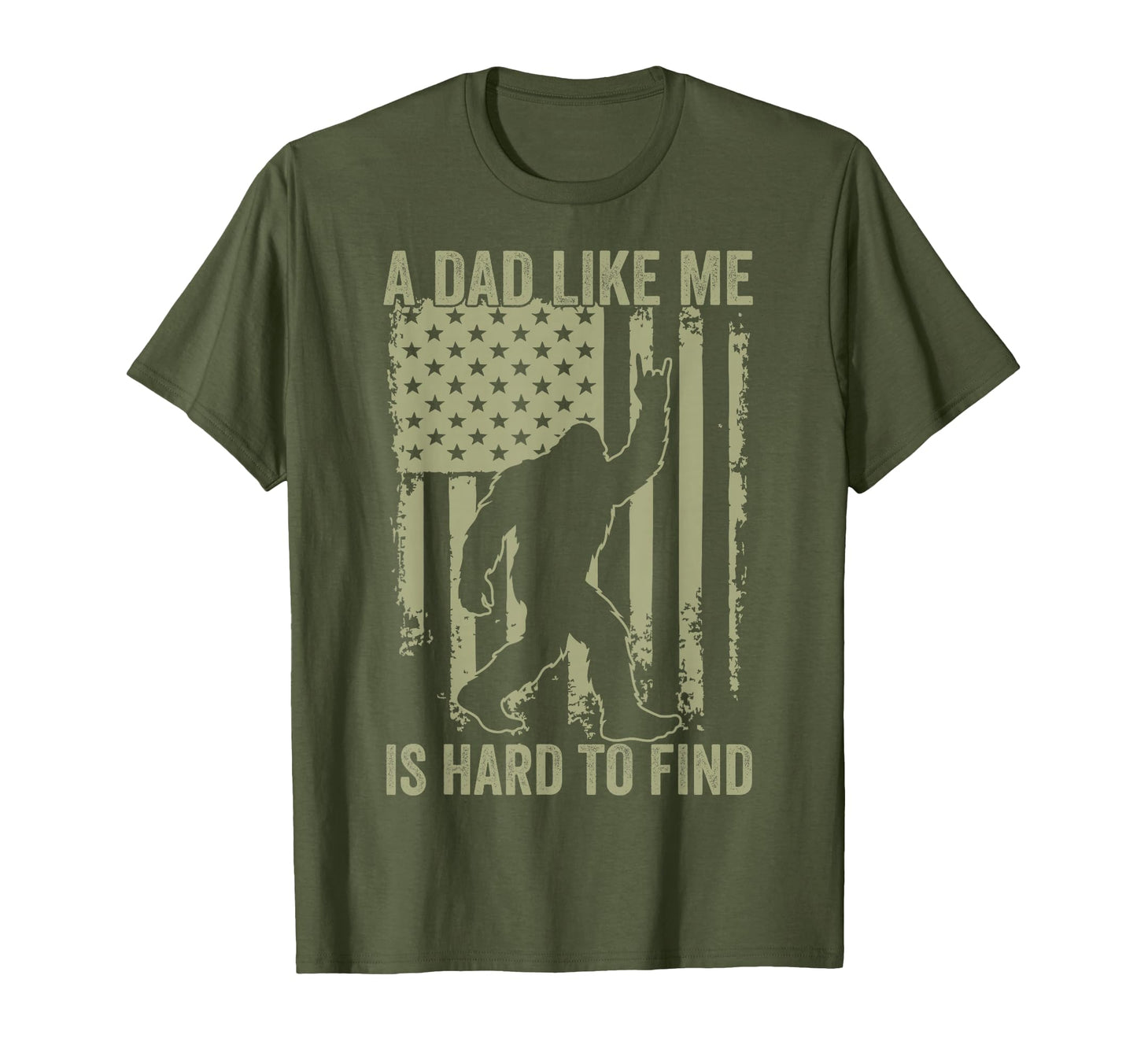 Funny Sasquatch Dad Like Me Is Hard T-Shirt - Custom Art Print for Adults - T-Shirt, Sweatshirt, Hoodie